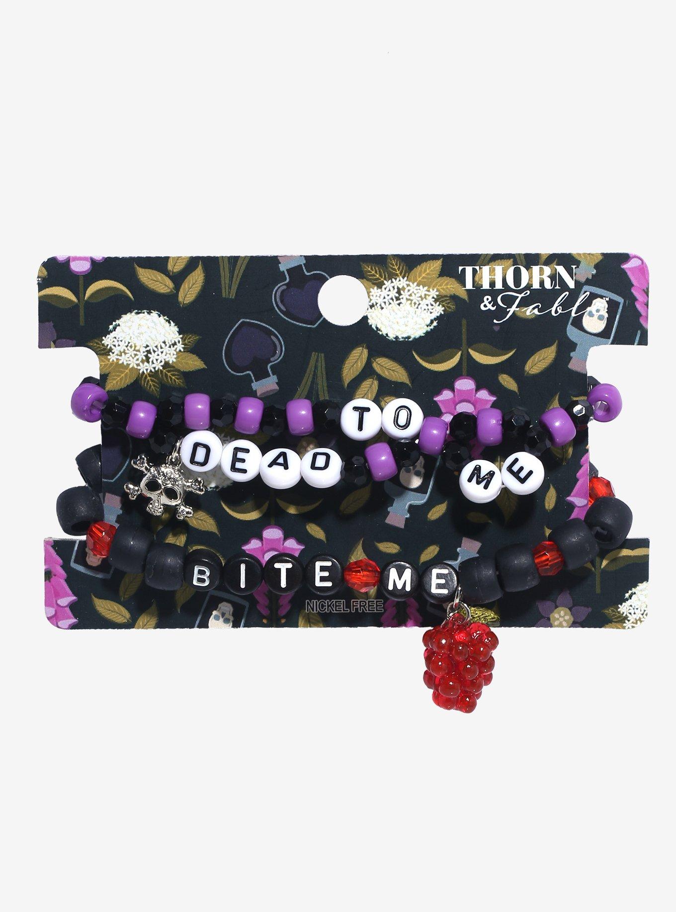 Thorn & Fable Poison Berry Bead Bracelet Set, , hi-res