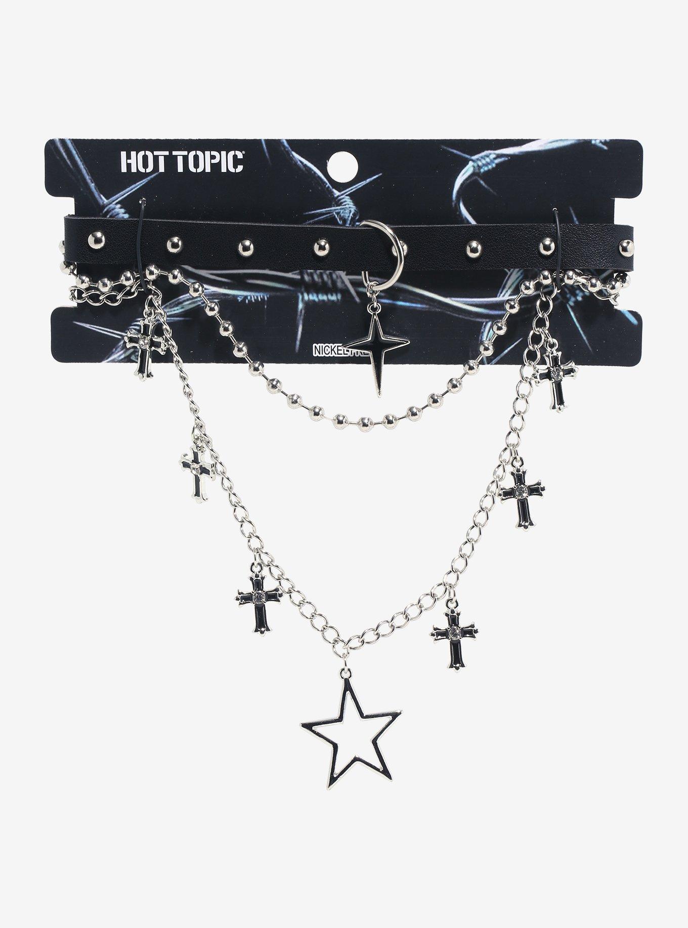 Star Cross Choker Necklace Set, , hi-res