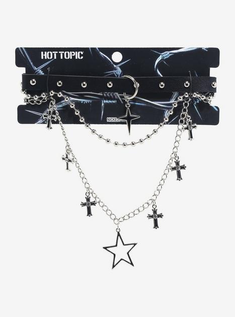 Star Cross Choker Necklace Set | Hot Topic