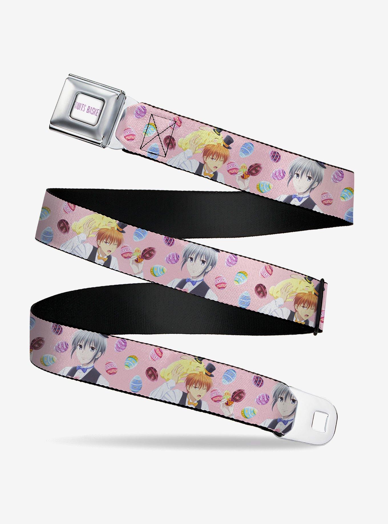 Fruits Basket Kyo & Yuki Easter Themed Poster Pose Youth Seatbelt Buckle Belt, , hi-res