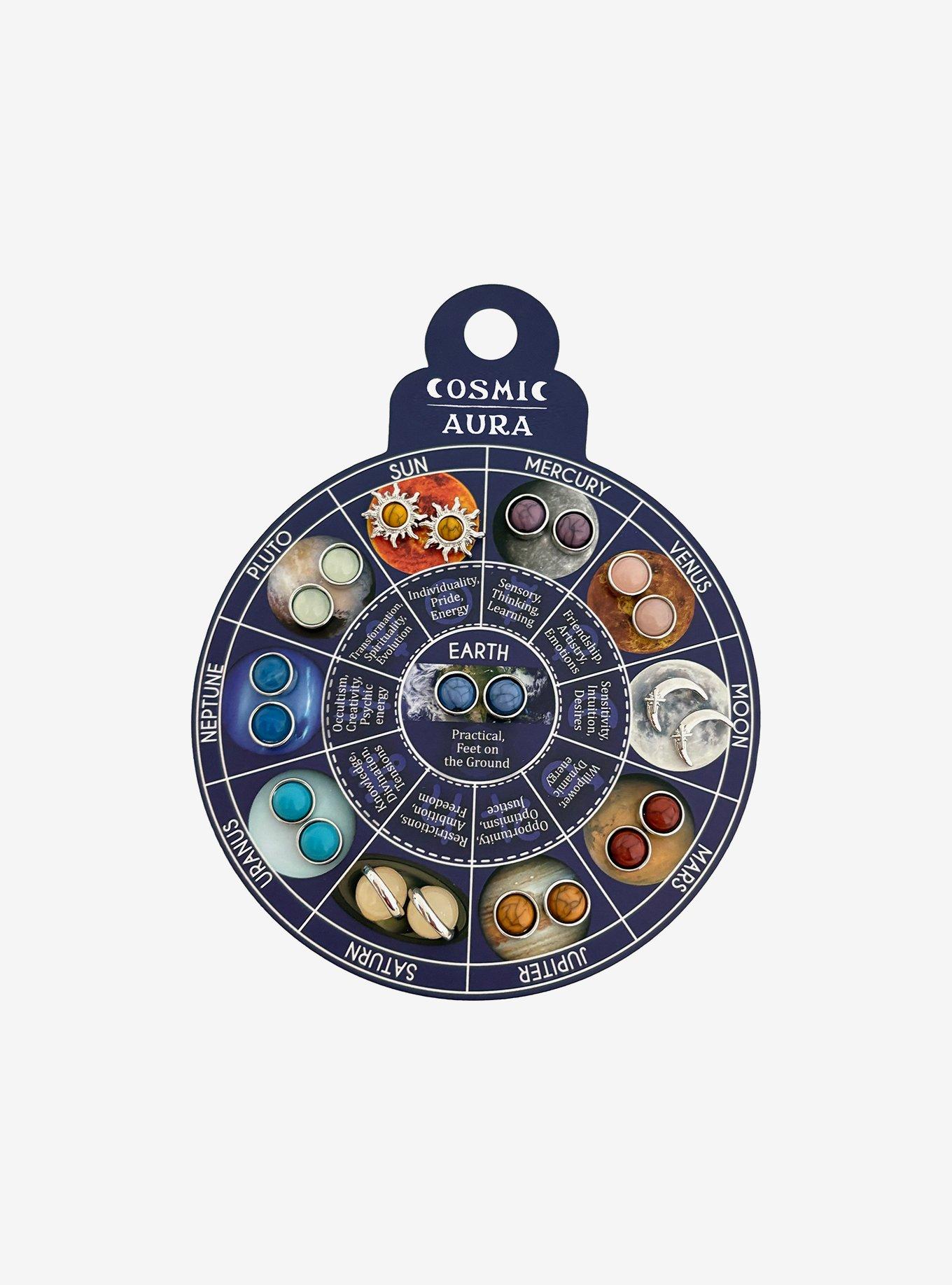 Cosmic Aura Solar System Stud Earring Set, , hi-res