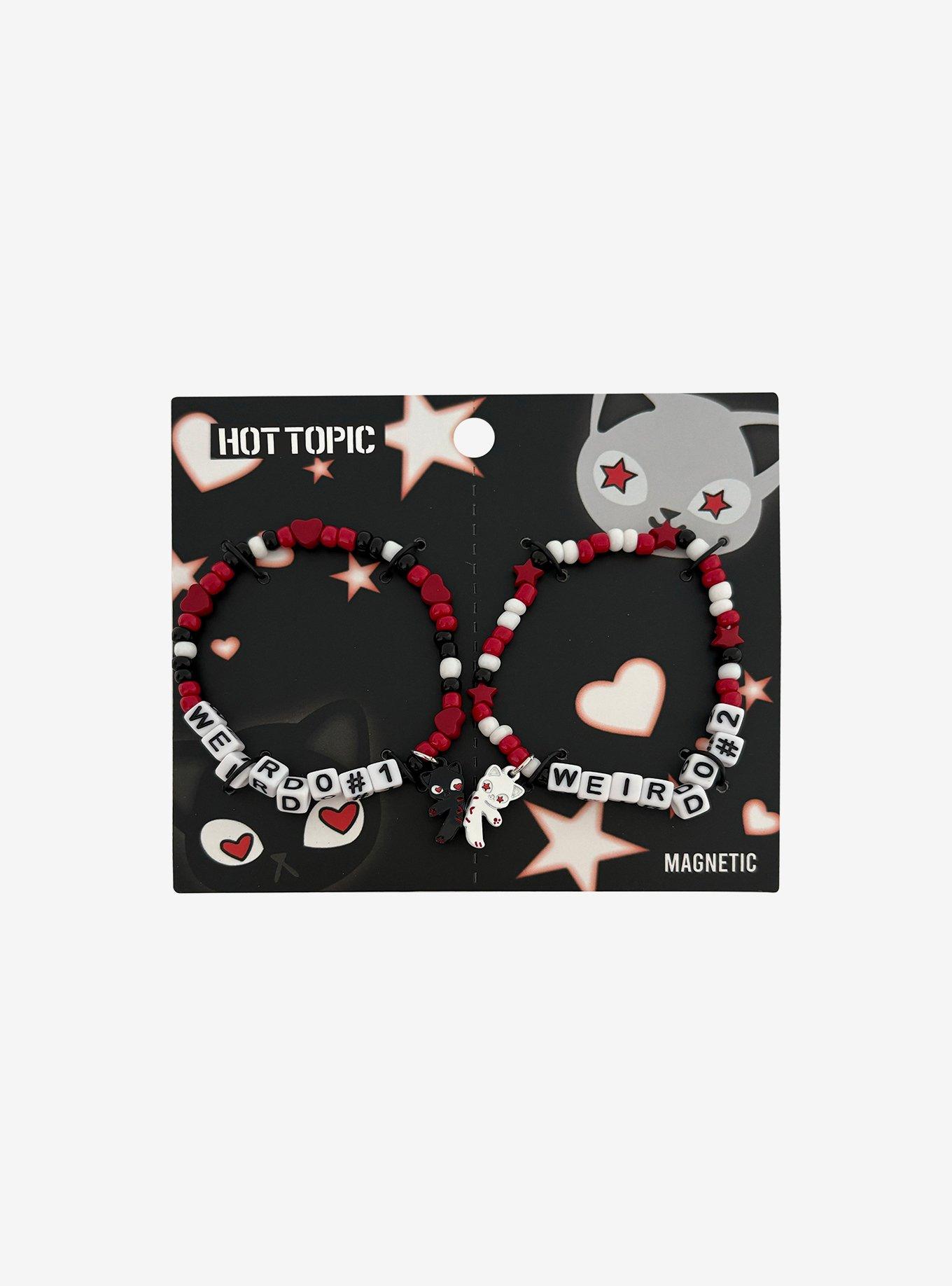 Weirdo Kitty Magnetic Best Friend Bracelet Set | Hot Topic