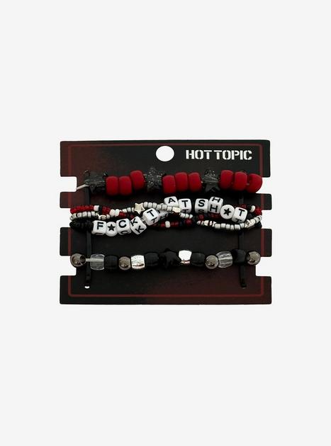 F That Bead Bracelet Set | Hot Topic