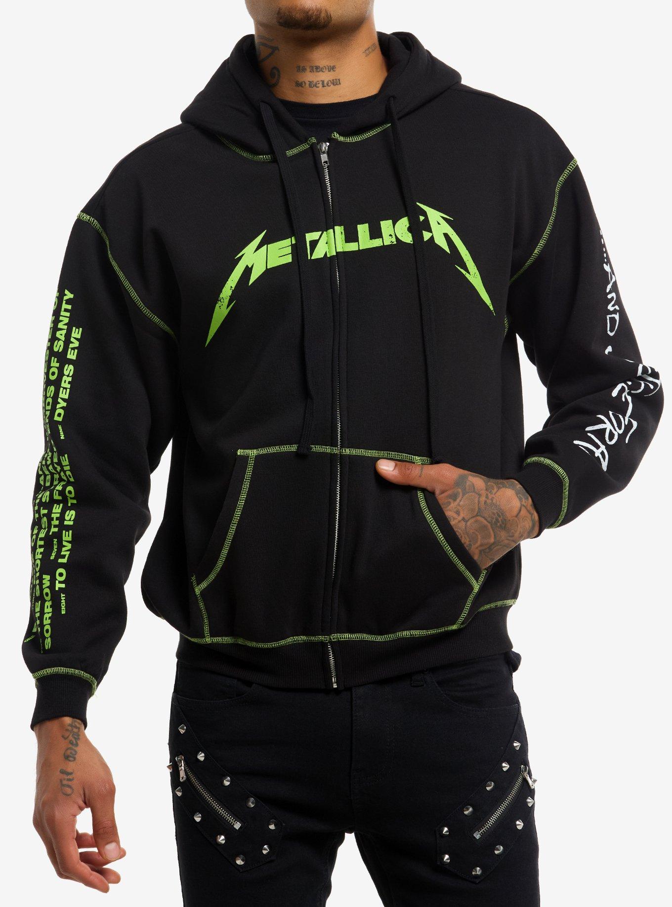 Metallica ...And Justice For All Contrast Stitch Hoodie, , hi-res