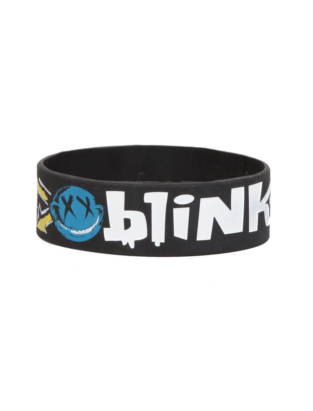 Blink-182 Smiley Rubber Bracelet, , hi-res