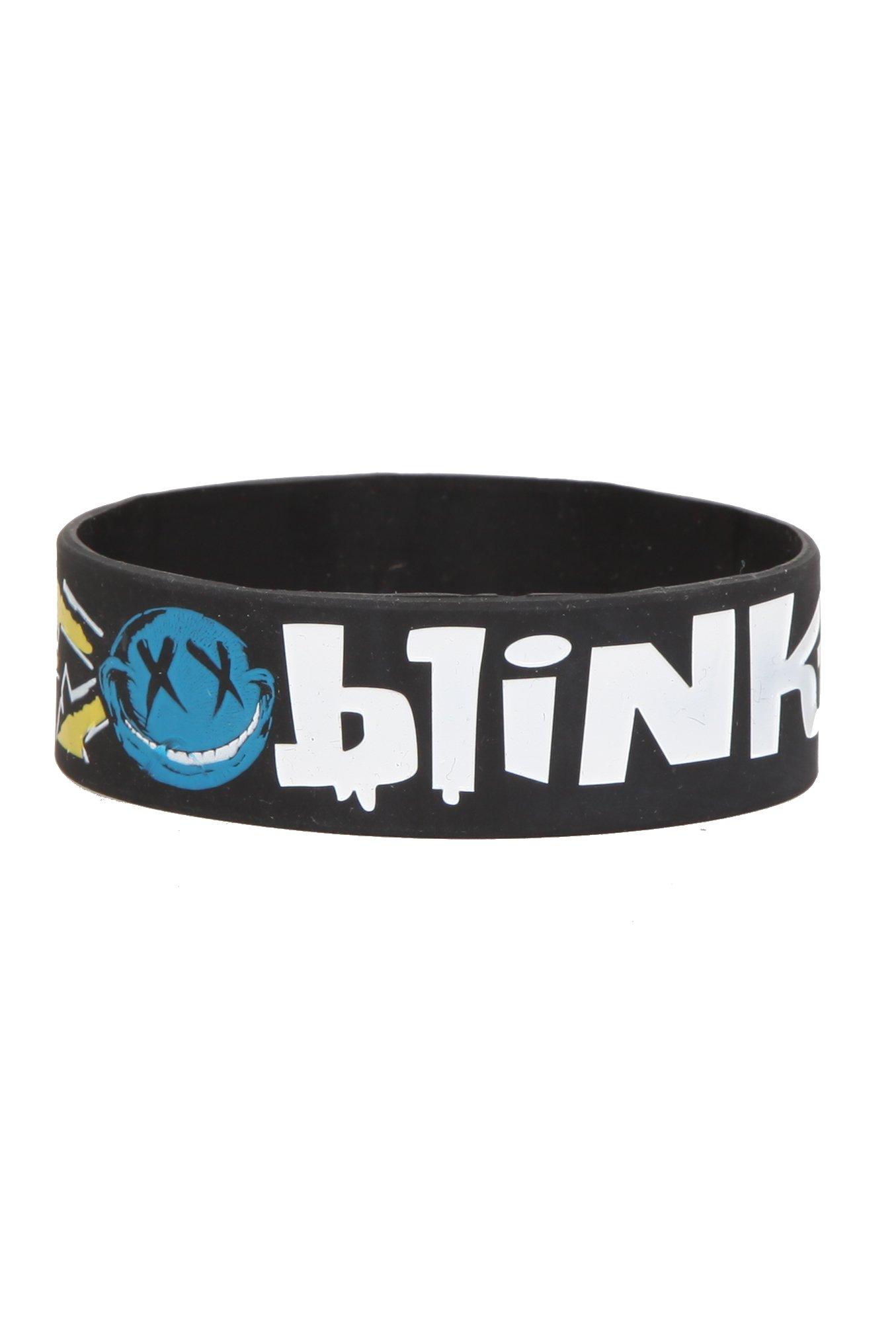 Blink-182 Smiley Rubber Bracelet, , hi-res