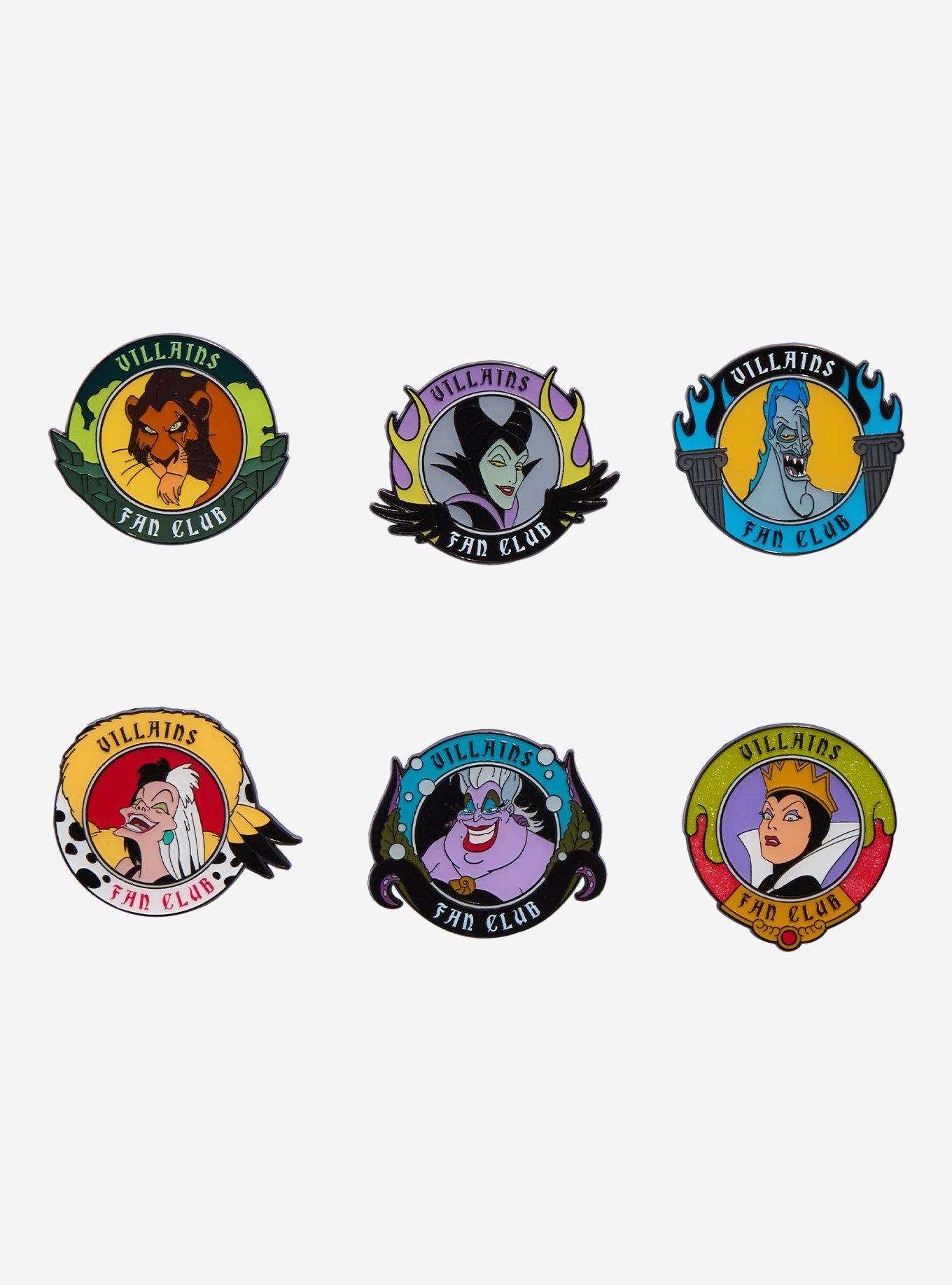 Loungefly Disney Villains Fan Club Blind Box Enamel Pin, , hi-res