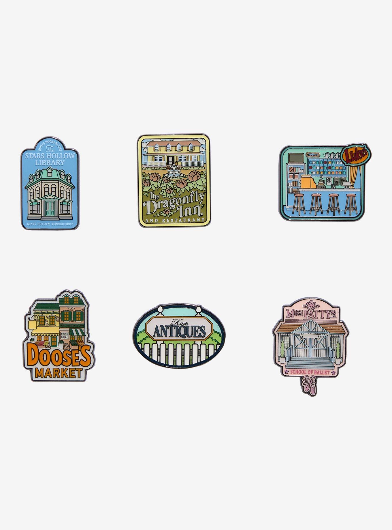 Loungefly Gilmore Girls Town Icons Blind Box Enamel Pin, , hi-res
