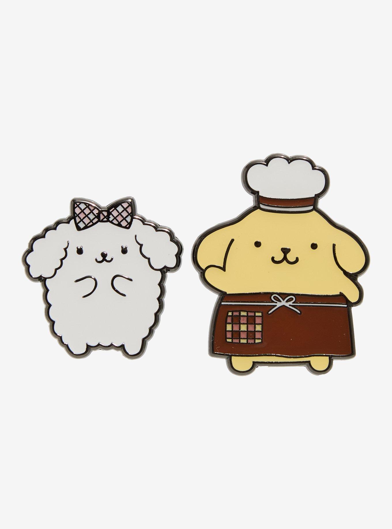Pompompurin & Macaroon Enamel Pin Set, , hi-res
