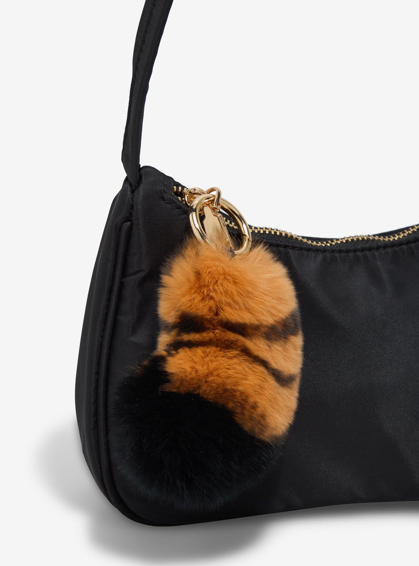 Tiger Tail Faux Fur Blind Assorted Keychain, , hi-res