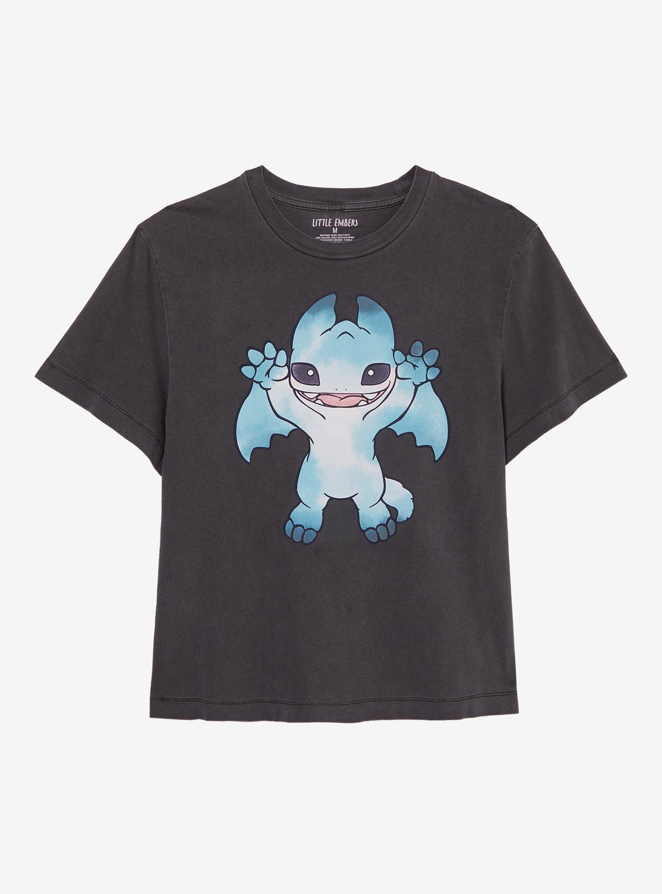 Little Embers Blue Dragon Two-Sided Girls T-Shirt, , hi-res