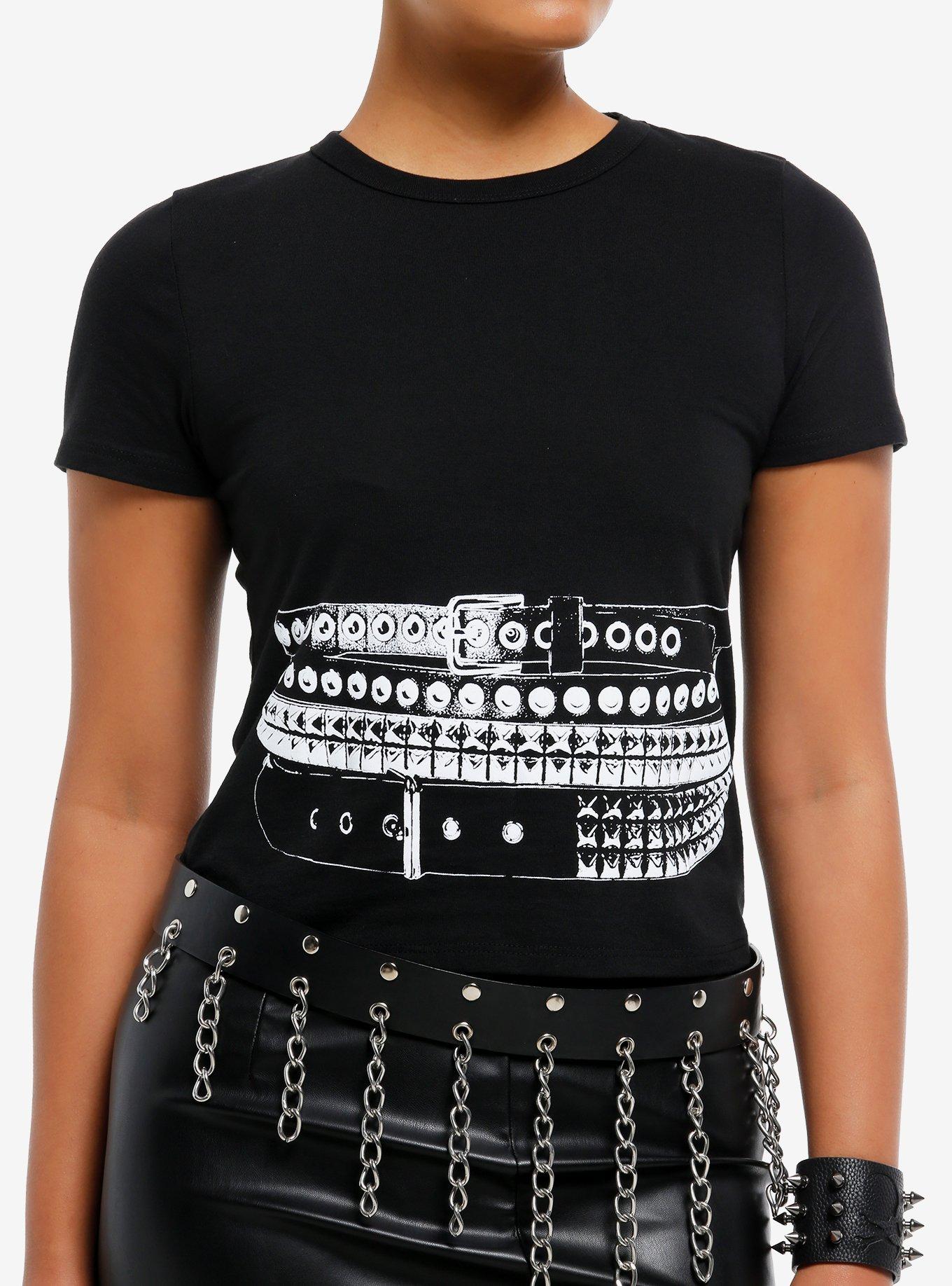 Studded Belt Stack Girls T-Shirt, , hi-res