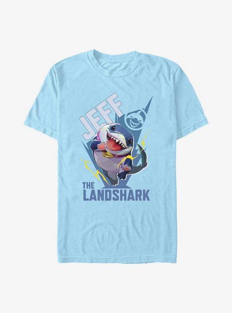Marvel Rivals Jeff The Landshark T-Shirt - BLUE | Hot Topic