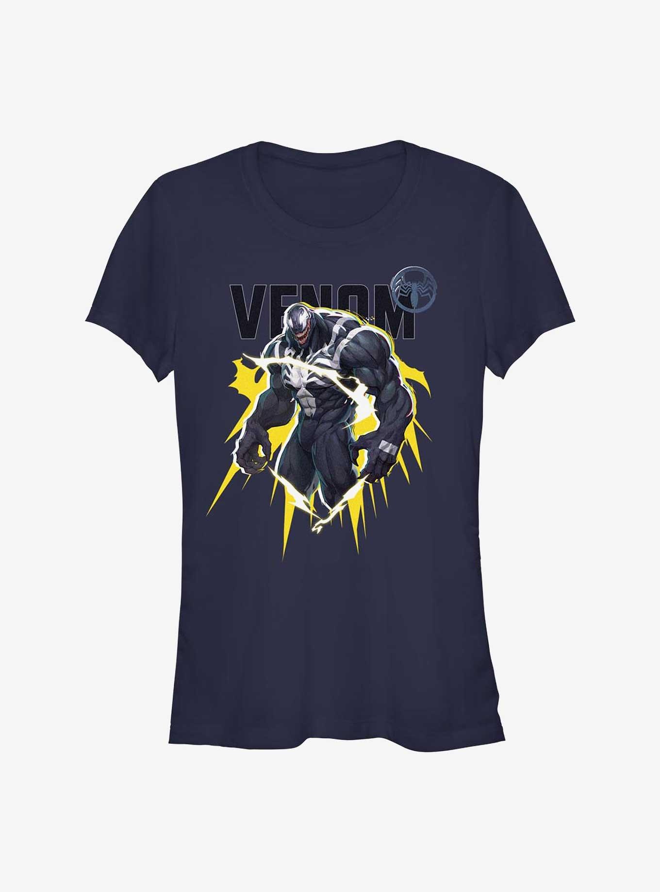 Marvel Rivals Venom Energy Girls T-Shirt, NAVY, hi-res