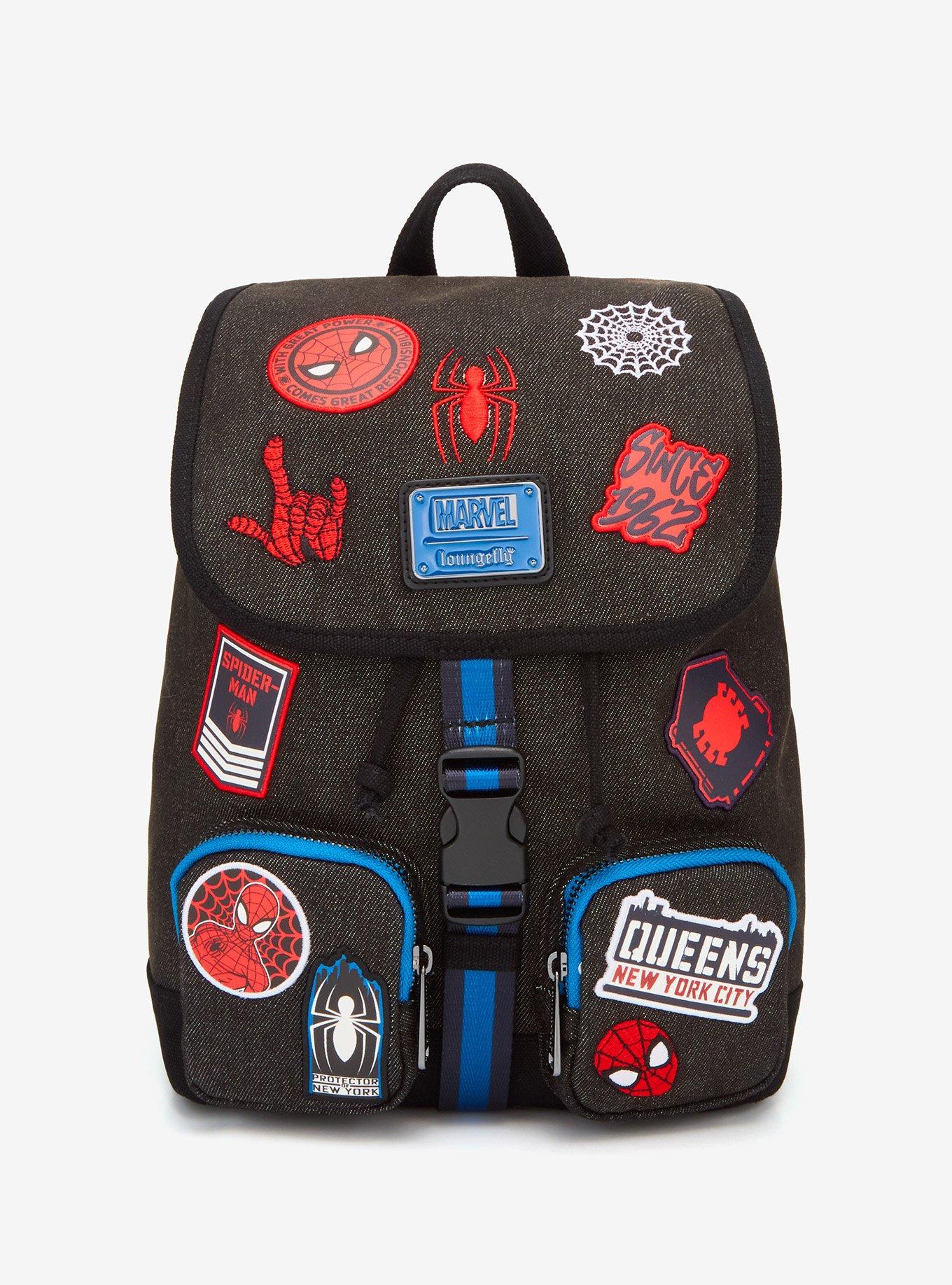 Loungefly Marvel Spider-Man Icons Patches Mini Backpack