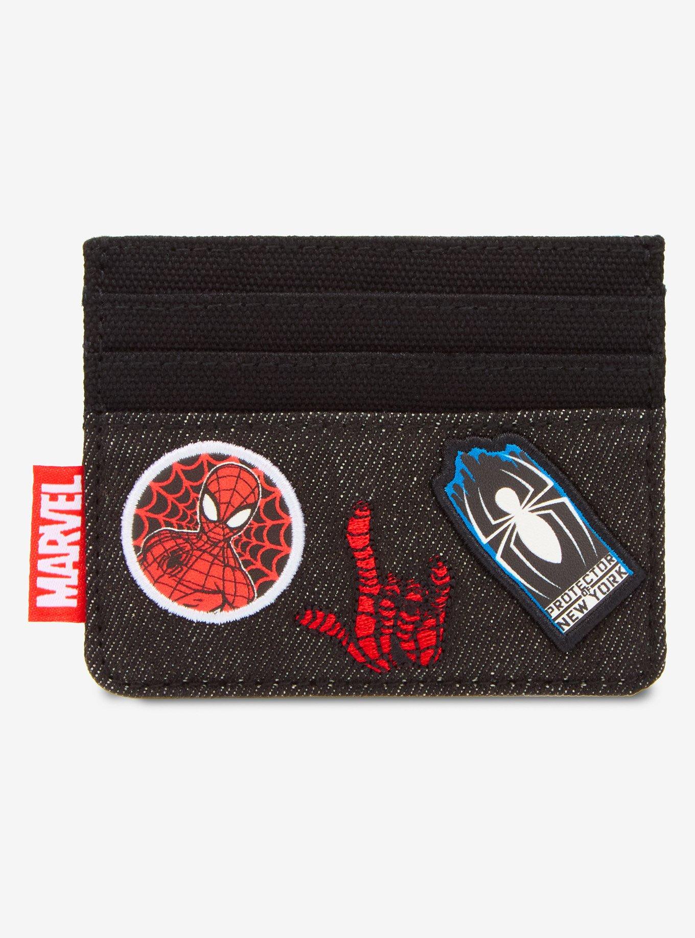 Loungefly Marvel Spider-Man Icons Patches Card holder - BoxLunch Exclusive, , hi-res