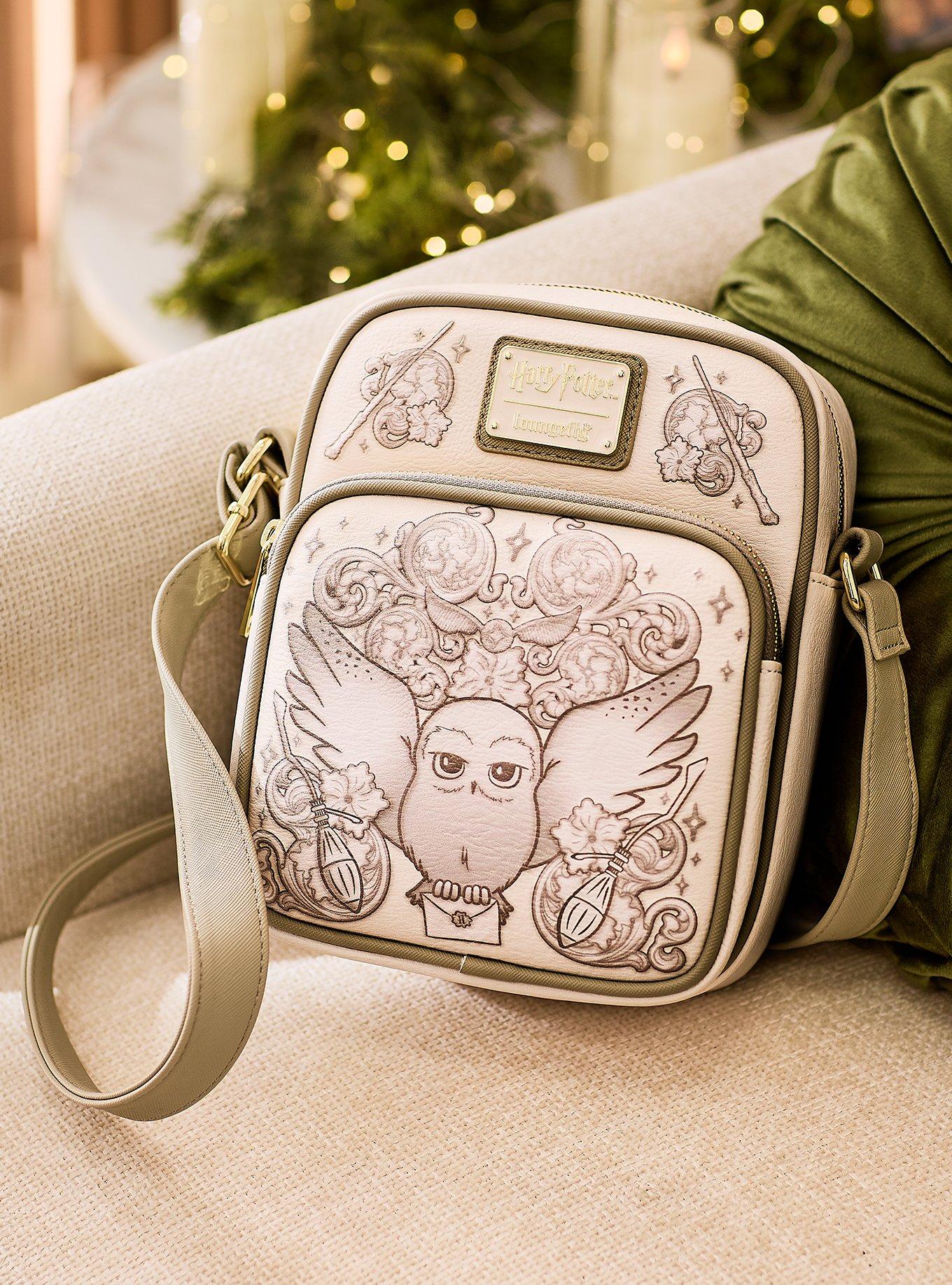 Loungefly Harry Potter Hedwig Faux Leather Mini One Size, Cream Multi Loungefly WB Harry Potter Hedwig Sling Crossbody Bag  main image 2