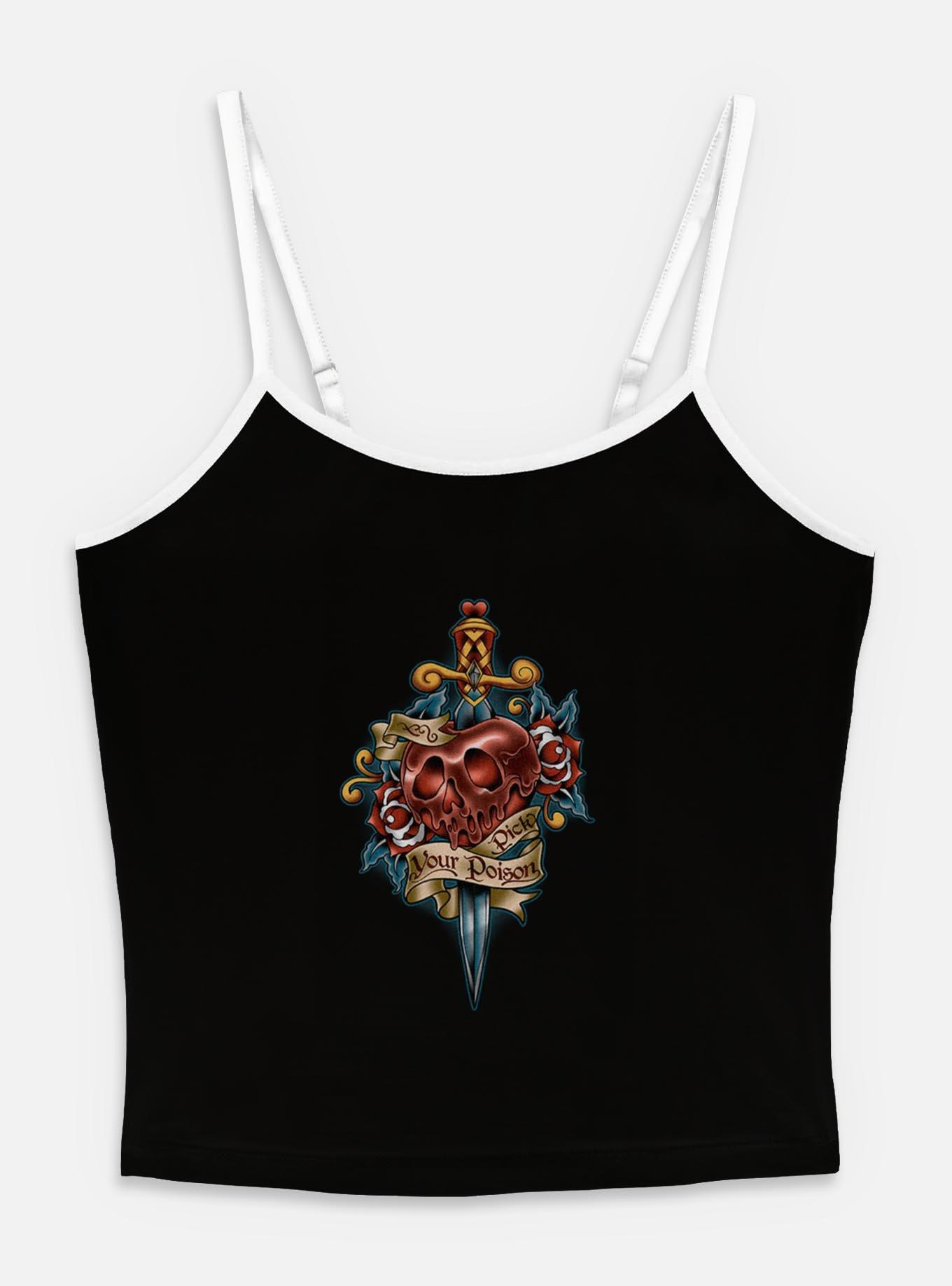 Disney Snow White and the Seven Dwarfs Pick Your Poison Tattoo Style Womens Cami, , hi-res
