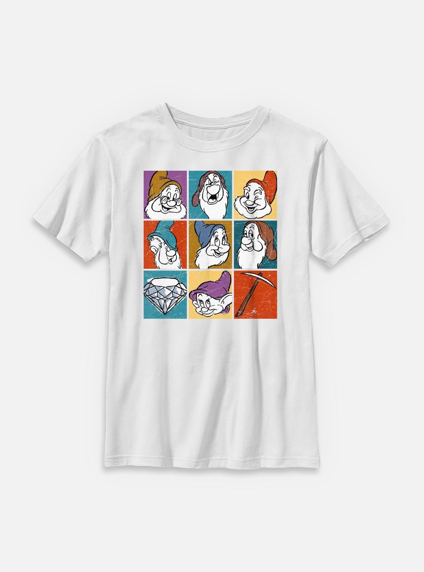 Disney Snow White and the Seven Dwarfs Dwarf Color Blocks Youth T-Shirt, , hi-res