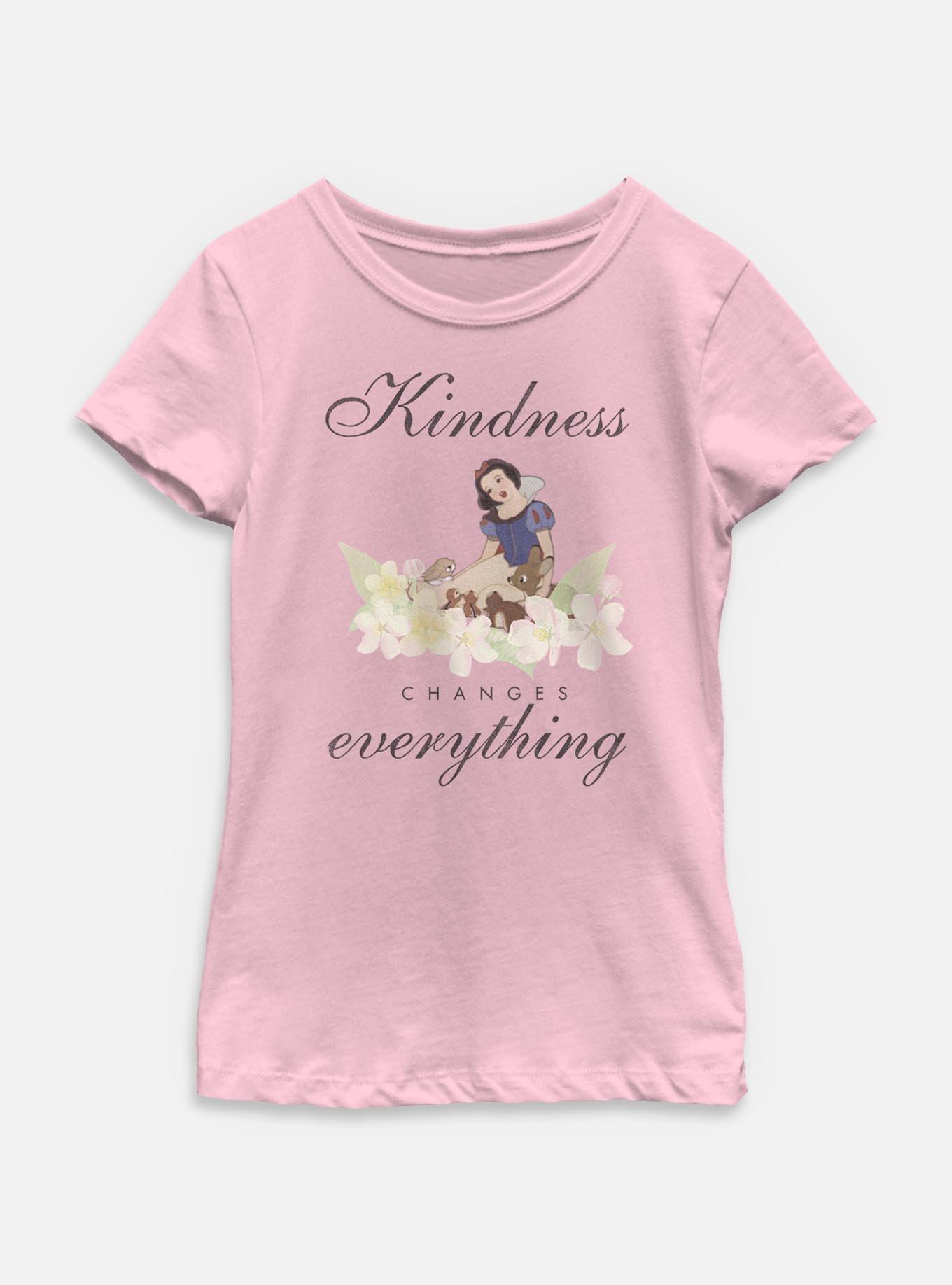 Disney Snow White and the Seven Dwarfs Kindness Changes Everything Youth Girls T-Shirt, , hi-res