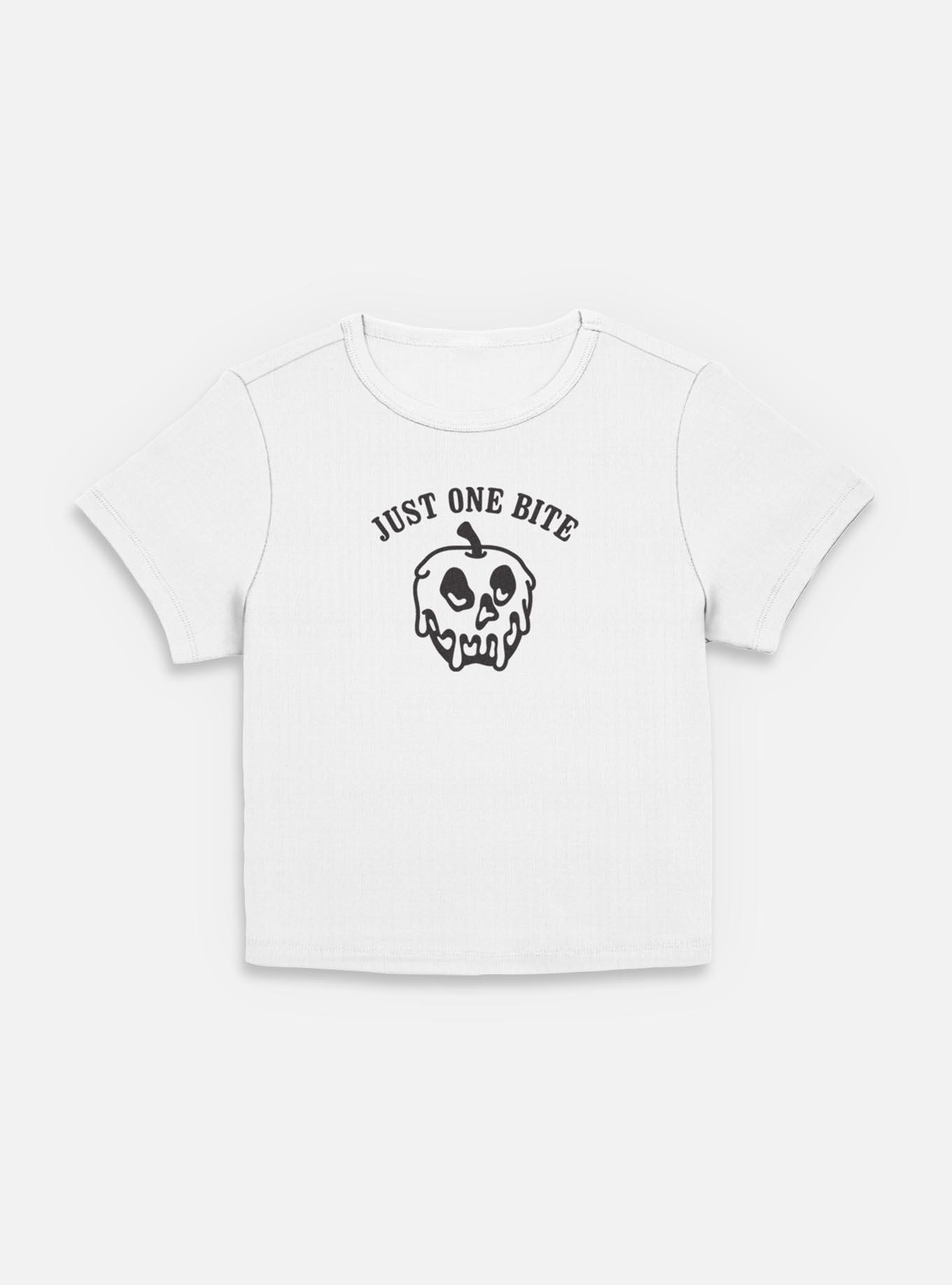 Disney Snow White and the Seven Dwarfs Just One Bite Apple Outline Women Baby T-Shirt, , hi-res