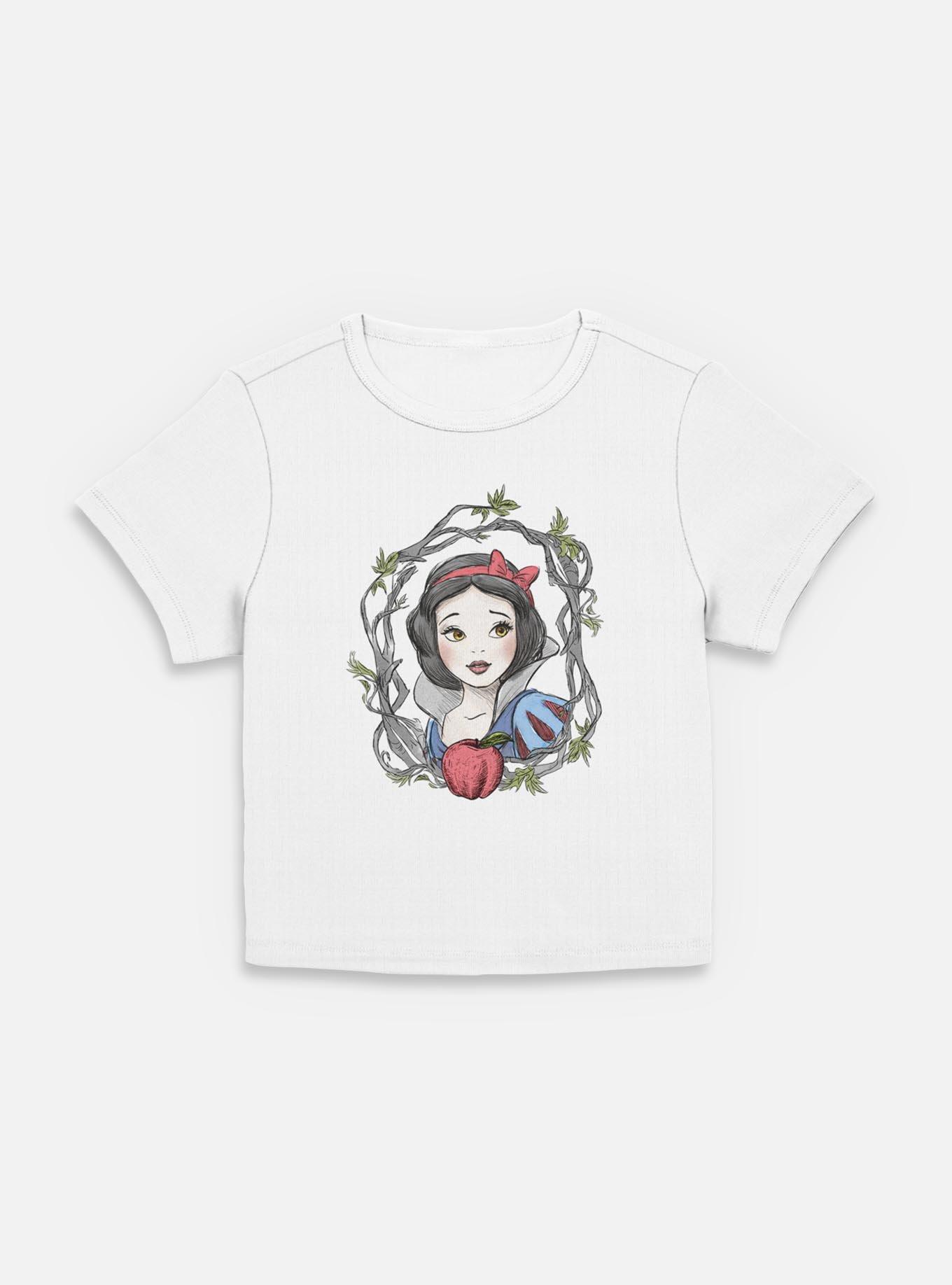 Disney Snow White and the Seven Dwarfs Apple Branch Women Baby T-Shirt, EGRET, hi-res