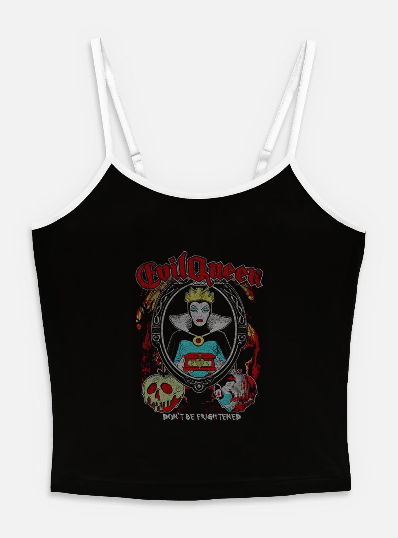 Disney Snow White and the Seven Dwarfs Evil Queen Don't Be Frightened Womens Cami, BLACK, hi-res