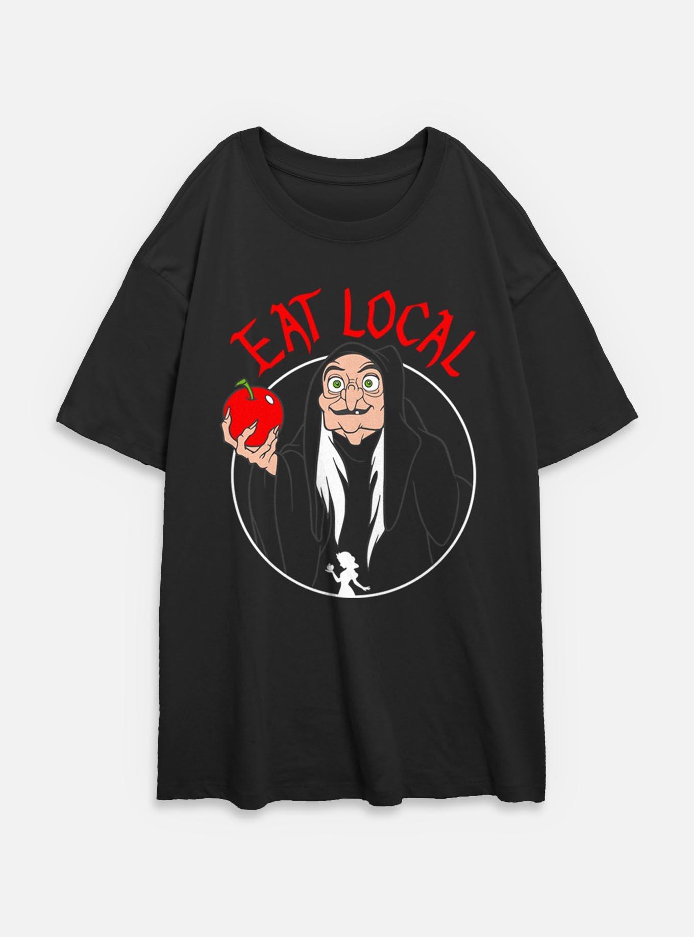 Disney Snow White and the Seven Dwarfs Evil Queen Eat Local Womens Oversized T-Shirt, , hi-res