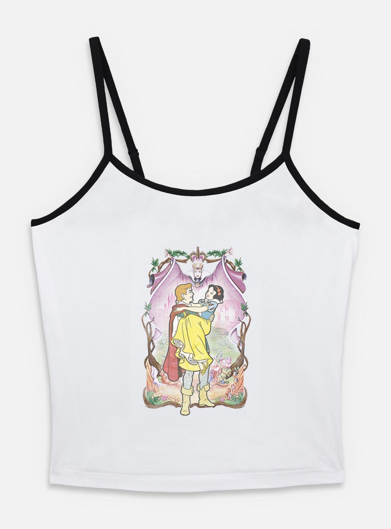 Disney Snow White and the Seven Dwarfs In Love Poster Womens Cami, WHITE, hi-res