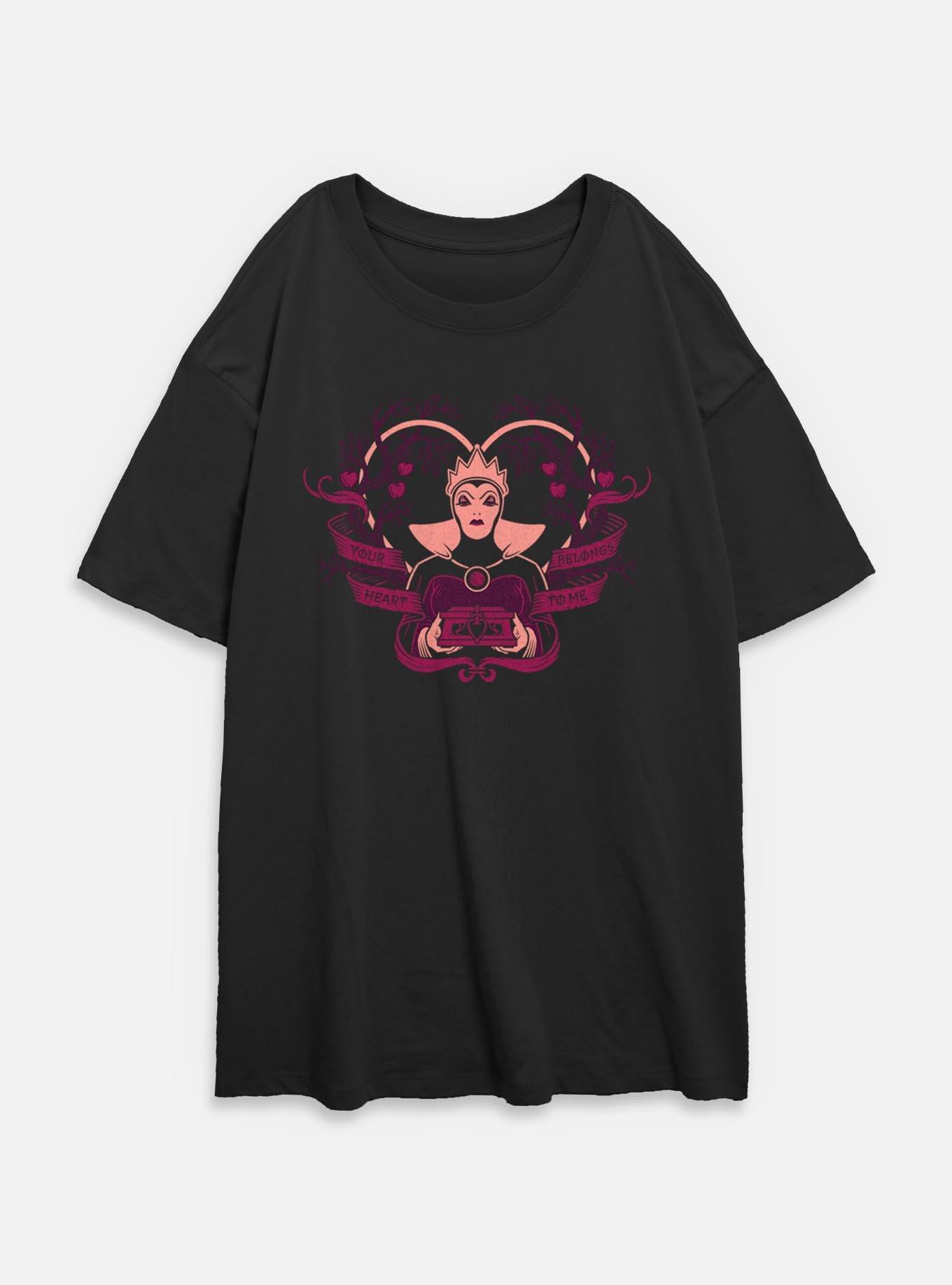 Disney Snow White and the Seven Dwarfs Your Heart Belongs To Me Womens Oversized T-Shirt