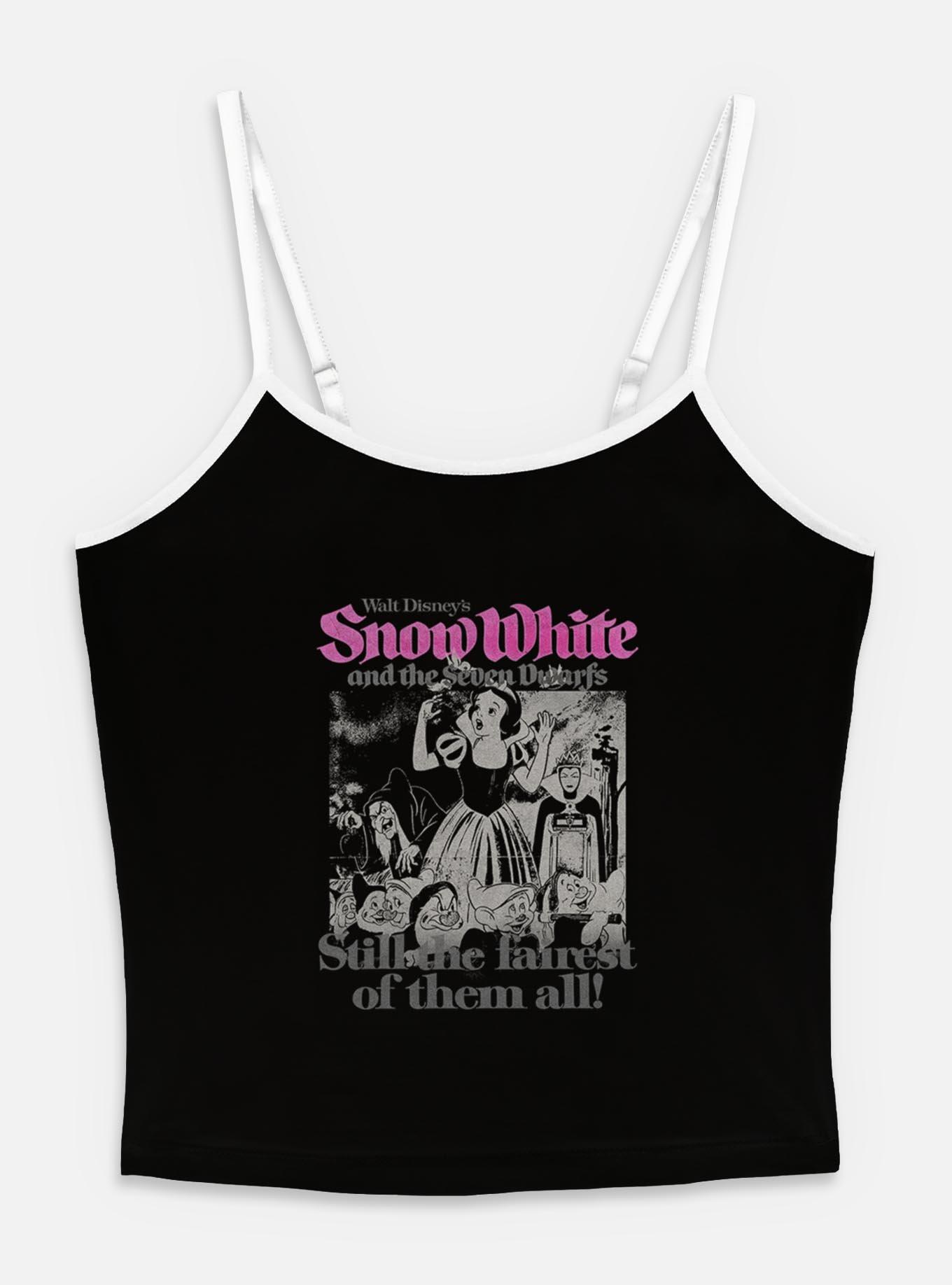 Disney Snow White and the Seven Dwarfs Still The Fairest Retro Womens Cami, BLACK, hi-res