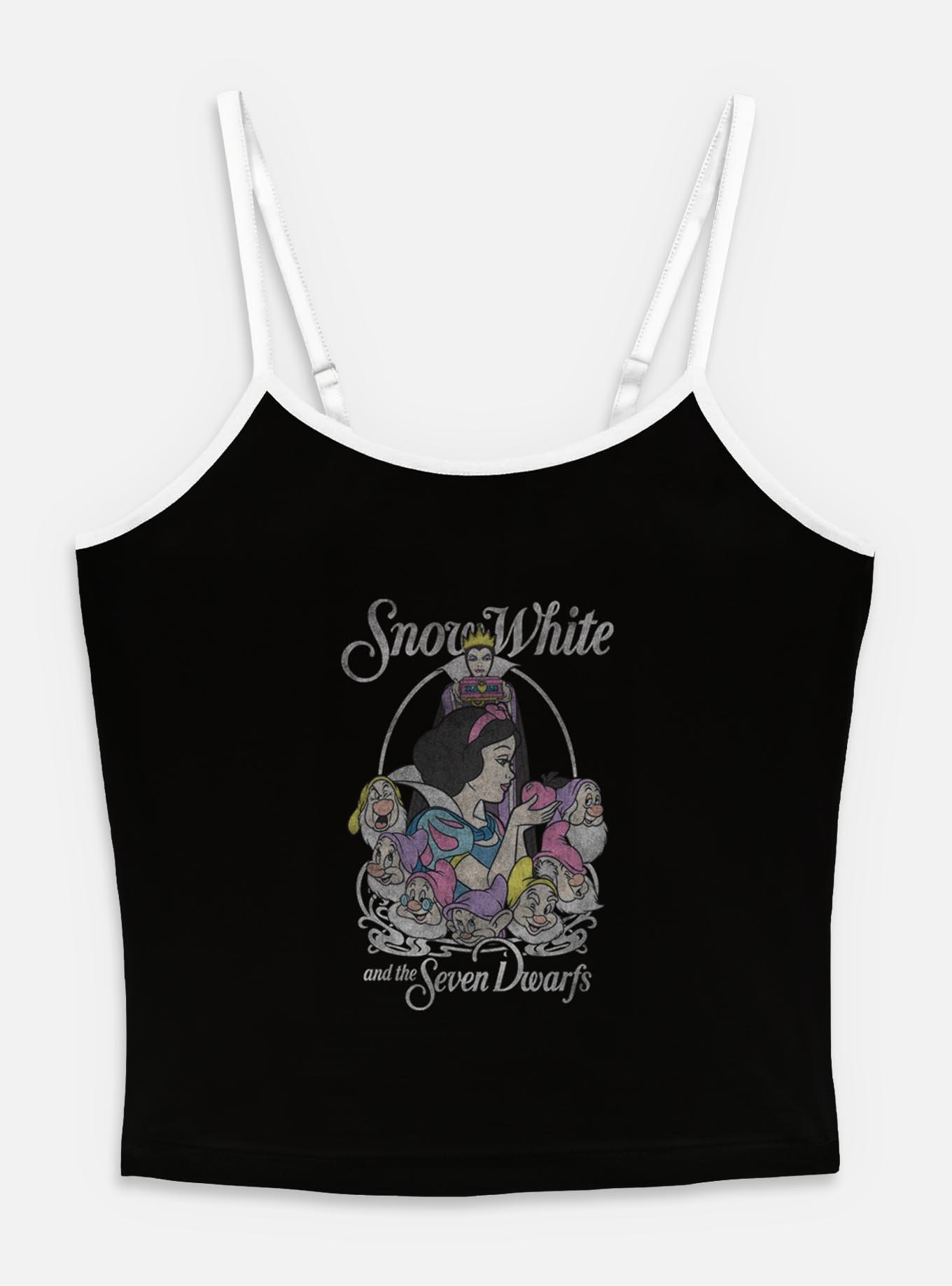 Disney Snow White and the Seven Dwarfs Retro Classic Womens Cami, BLACK, hi-res