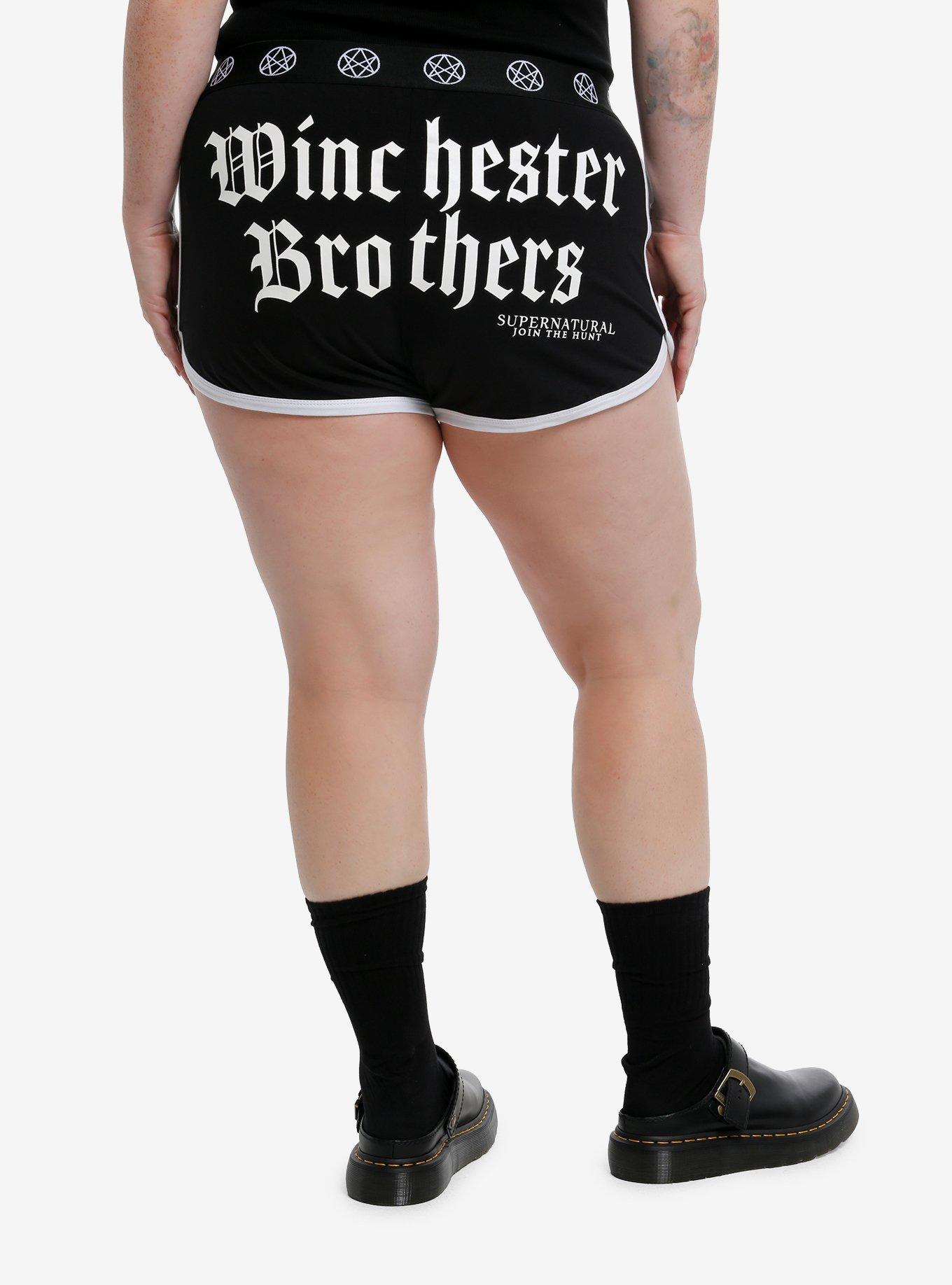 Supernatural Winchester Brothers Girls Soft Shorts Plus Size, , hi-res