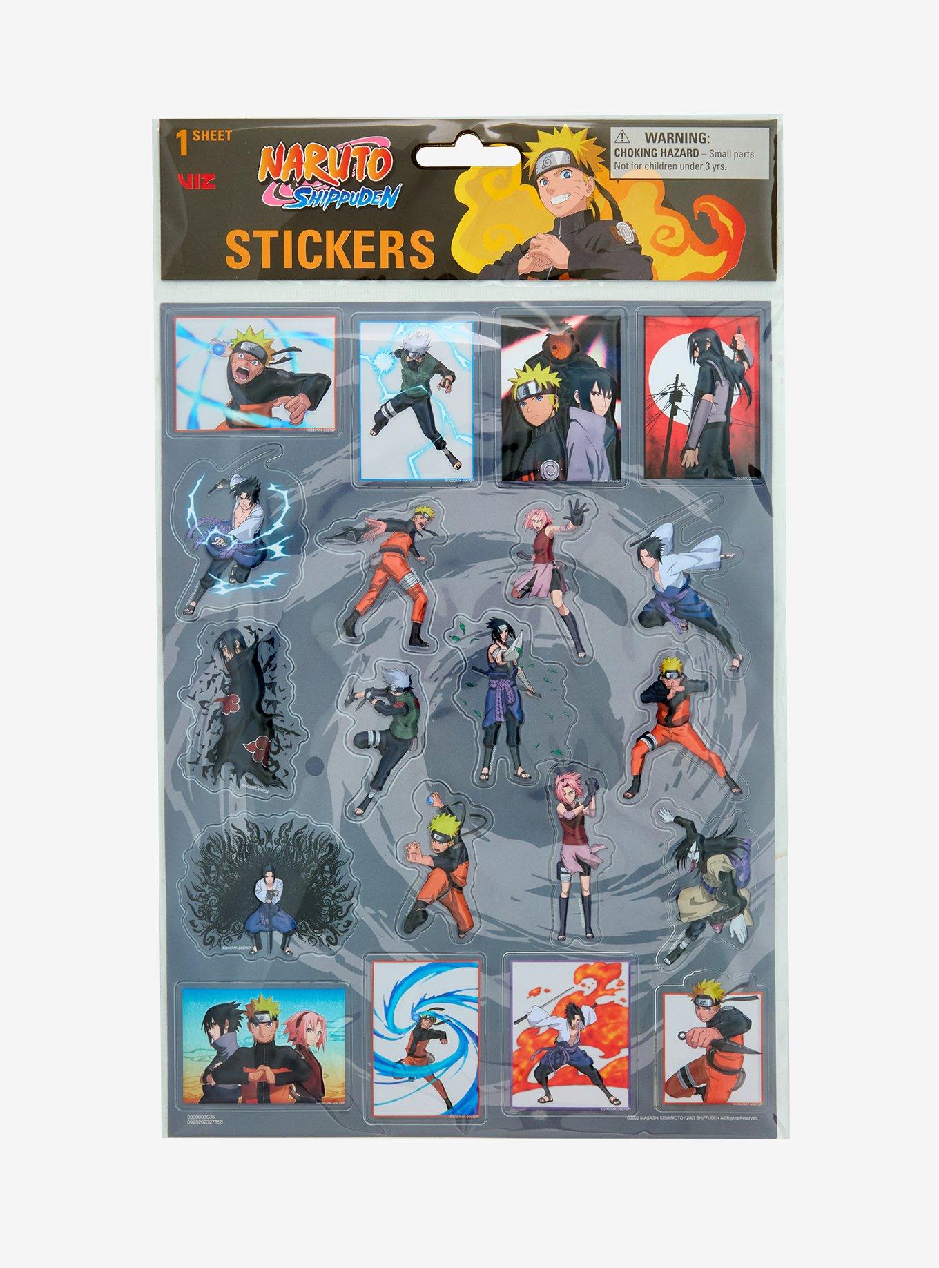 Naruto Shippuden Characters Sticker Sheet, , hi-res