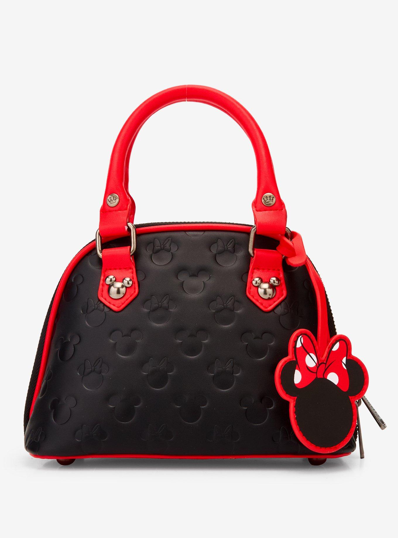 Loungefly Disney Mickey & Minnie Debossed Silhouettes Mini Crossbody Bag (BoxLunch 10th Anniversary Edition) - BoxLunch Exclusive, , hi-res