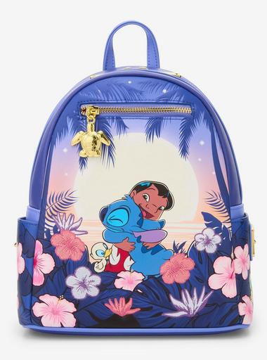Lilo & Stitch Disney\'s Floral Spring All Over Print Mini Backpack NWT Disney main image 4