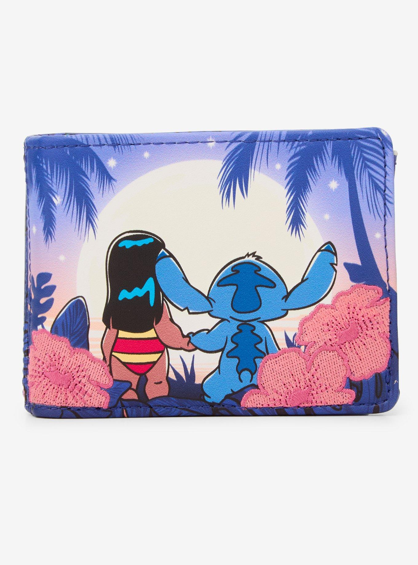 Loungefly Disney Lilo & Stitch Floral Sunset Scene Wallet (BoxLunch 10th Anniversary Edition) - BoxLunch Exclusive, , hi-res