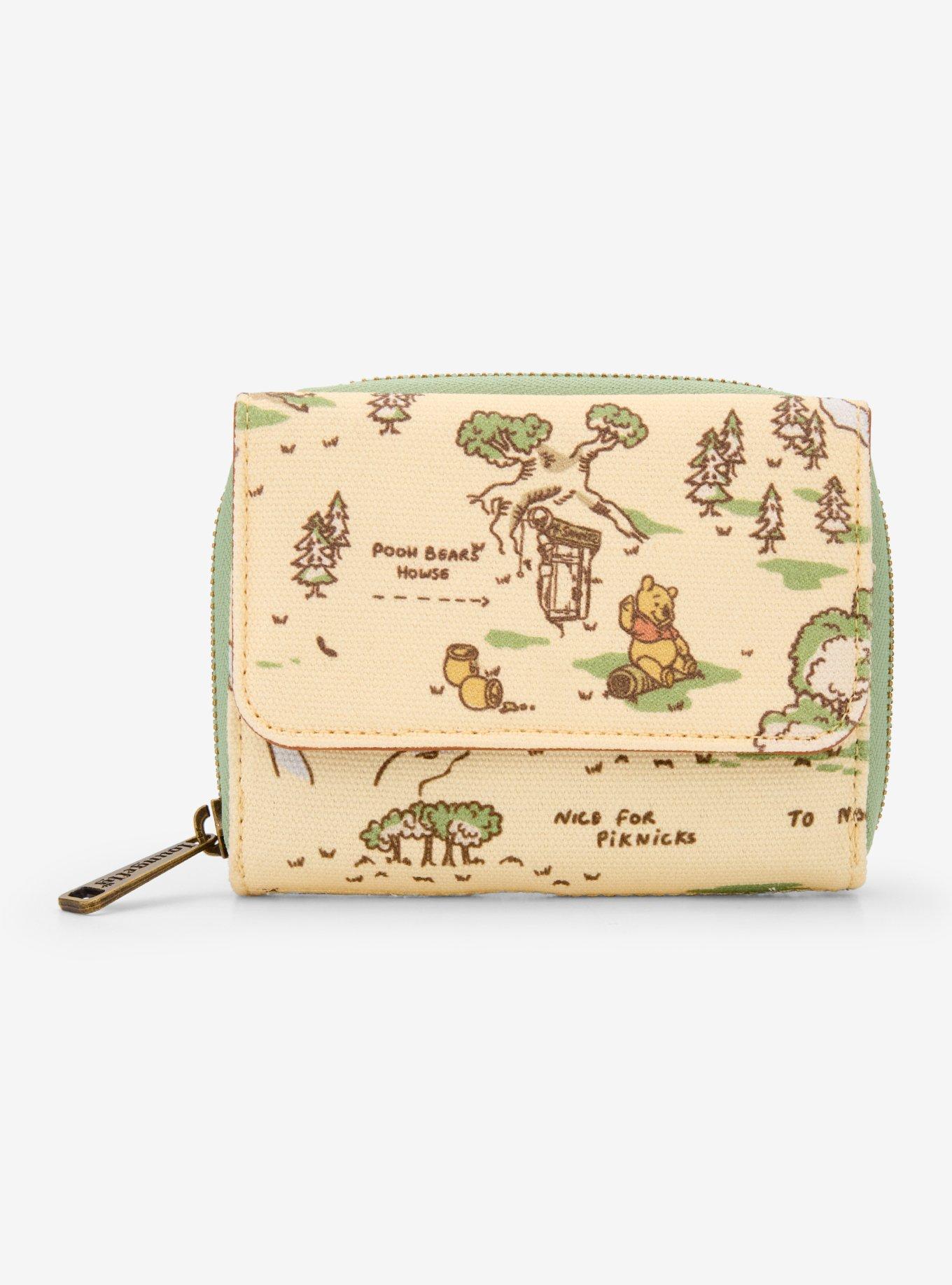 Disney Winnie the Pooh Hundred Acre Wood Quilted Backpack - BoxLunch Exclusive Loungefly Disney Winnie The Pooh Hundred Acre Wood Map  main image 3