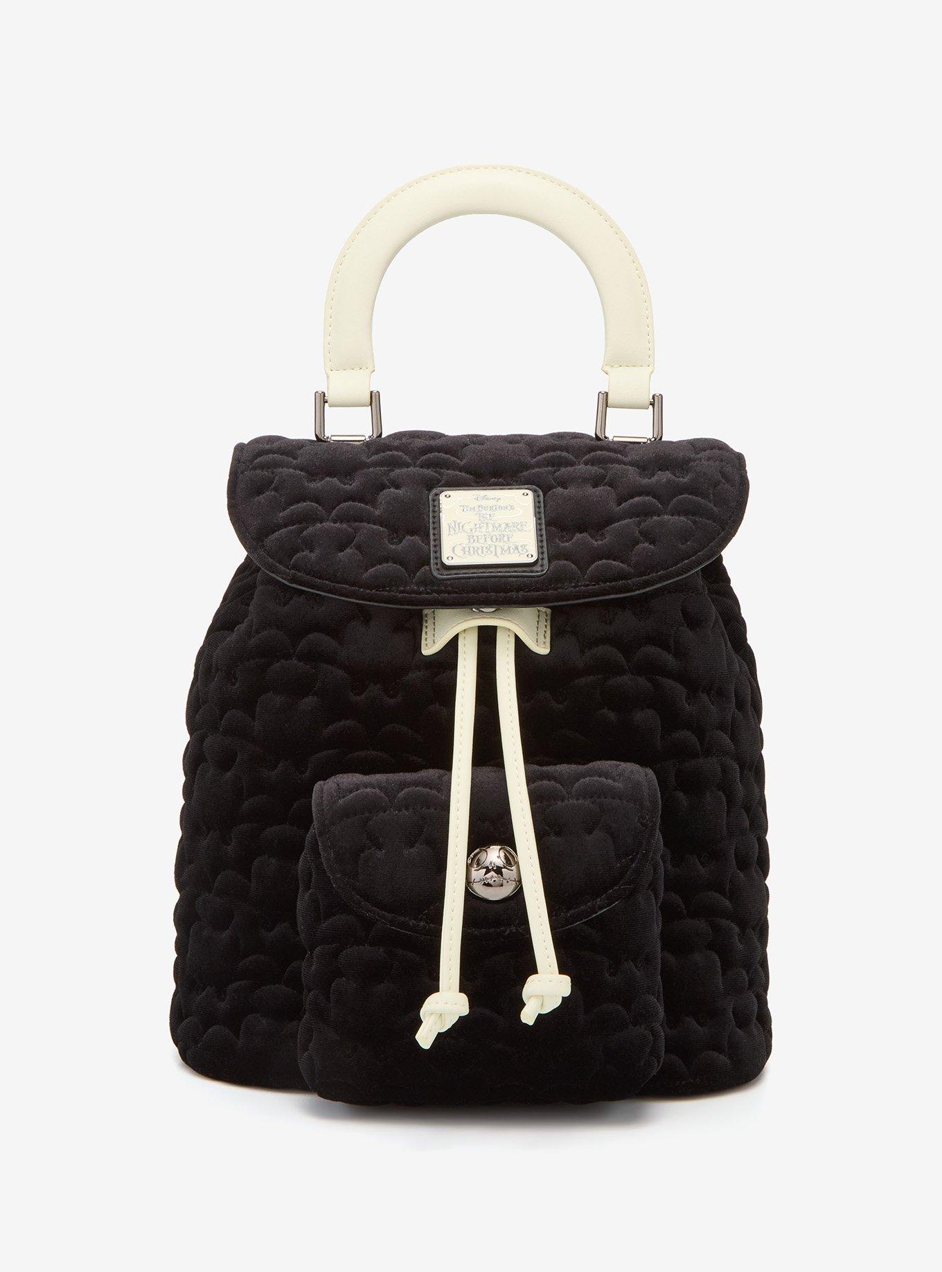 Loungefly Disney The Nightmare Before Christmas Quilted Bat Mini Backpack (10th Anniversary Edition) - BoxLunch Exclusive, , hi-res