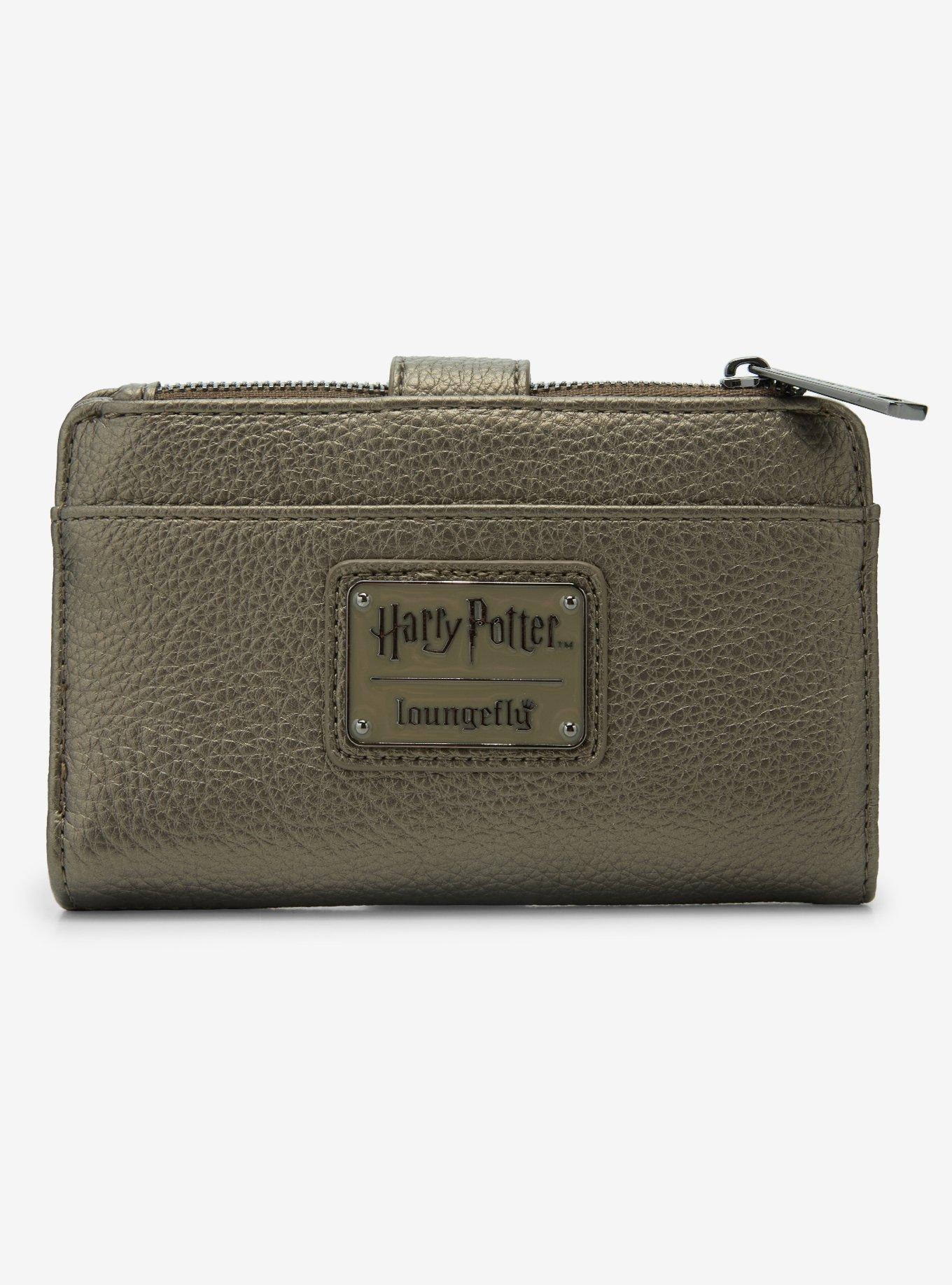 Loungefly Harry Potter Black Gold Pebble Texture Elder Wand Wallet (BoxLunch 10th Anniversary) - BoxLunch Exclusive