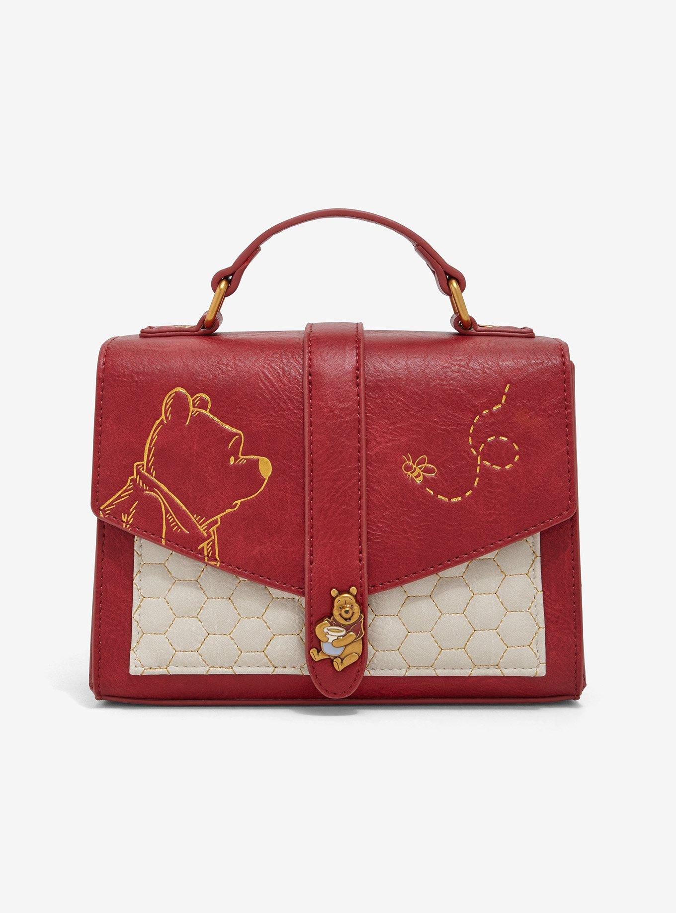 Loungefly Disney Winnie the Pooh Honeycomb Pattern Crossbody Bag - BoxLunch Exclusive, , hi-res