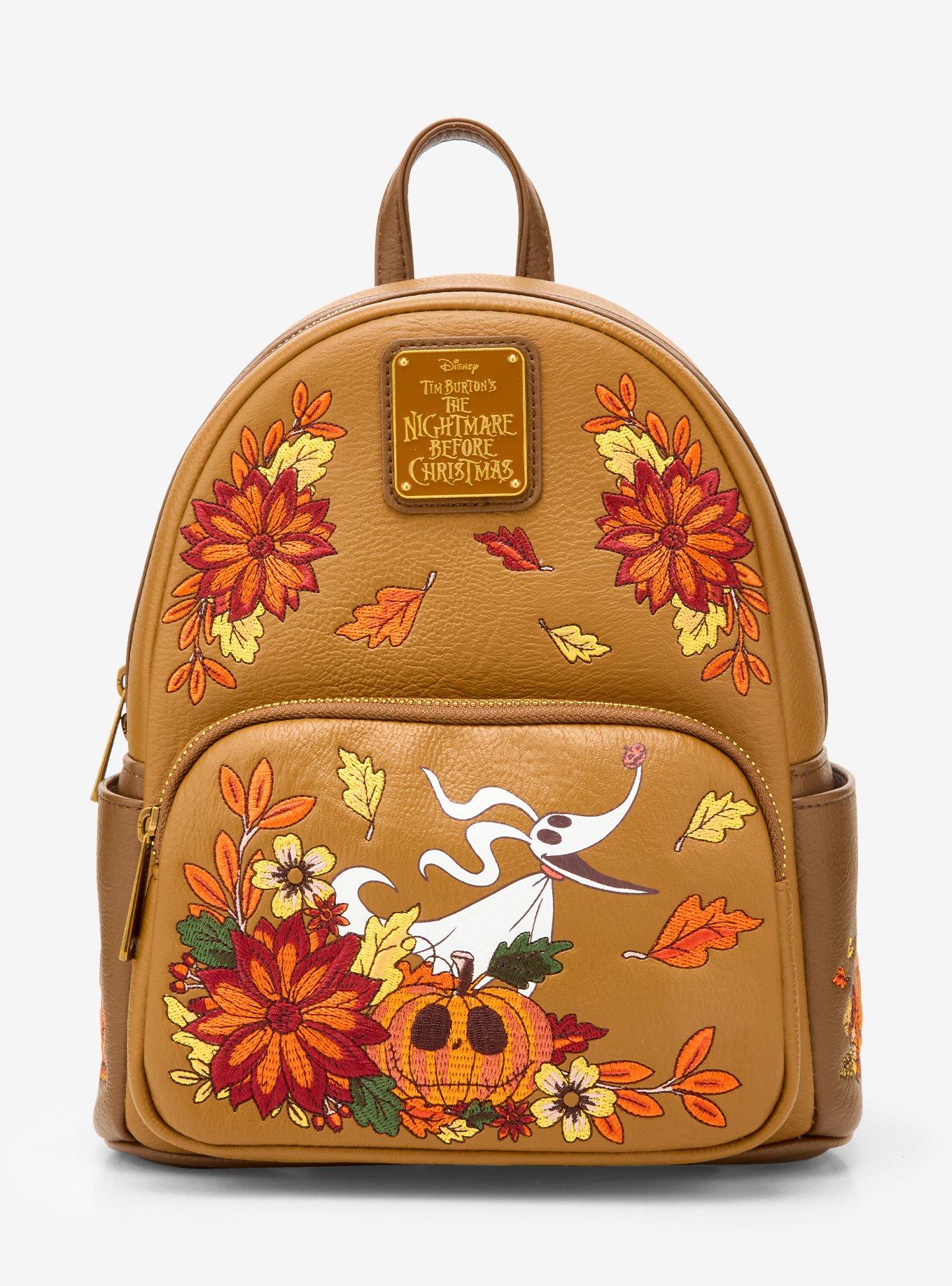Disney The Nightmare Before Christmas Zero & Jack Skellington Fall Glow-in-the-Dark Mini Backpack - BoxLunch Exclusive, , hi-res