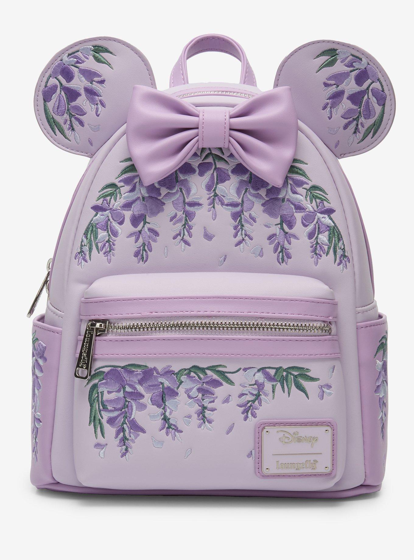 Loungefly Disney Minnie Mouse Wisteria Ears Floral Scented Mini Backpack - BoxLunch Exclusive, , hi-res