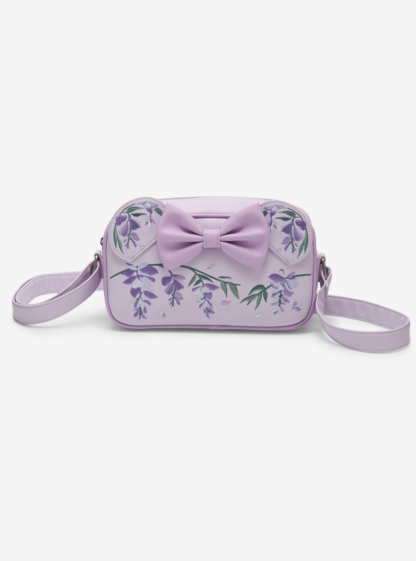 Loungefly Disney Minnie Mouse Wisteria Ears Floral Scented Crossbody Bag - BoxLunch Exclusive, , hi-res