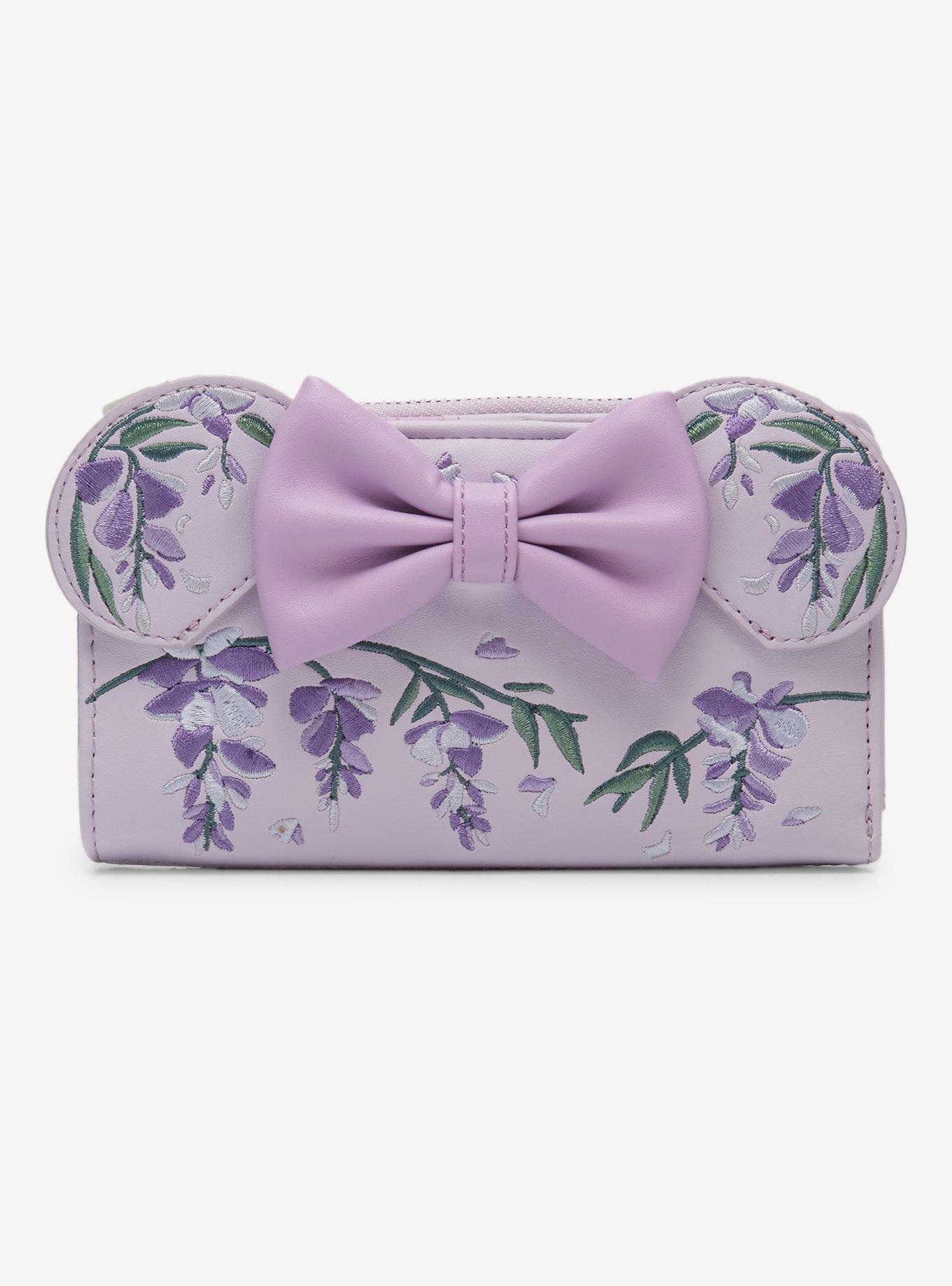 Loungefly Disney Minnie Mouse Wisteria Ears Floral Scented Wallet - BoxLunch Exclusive, , hi-res