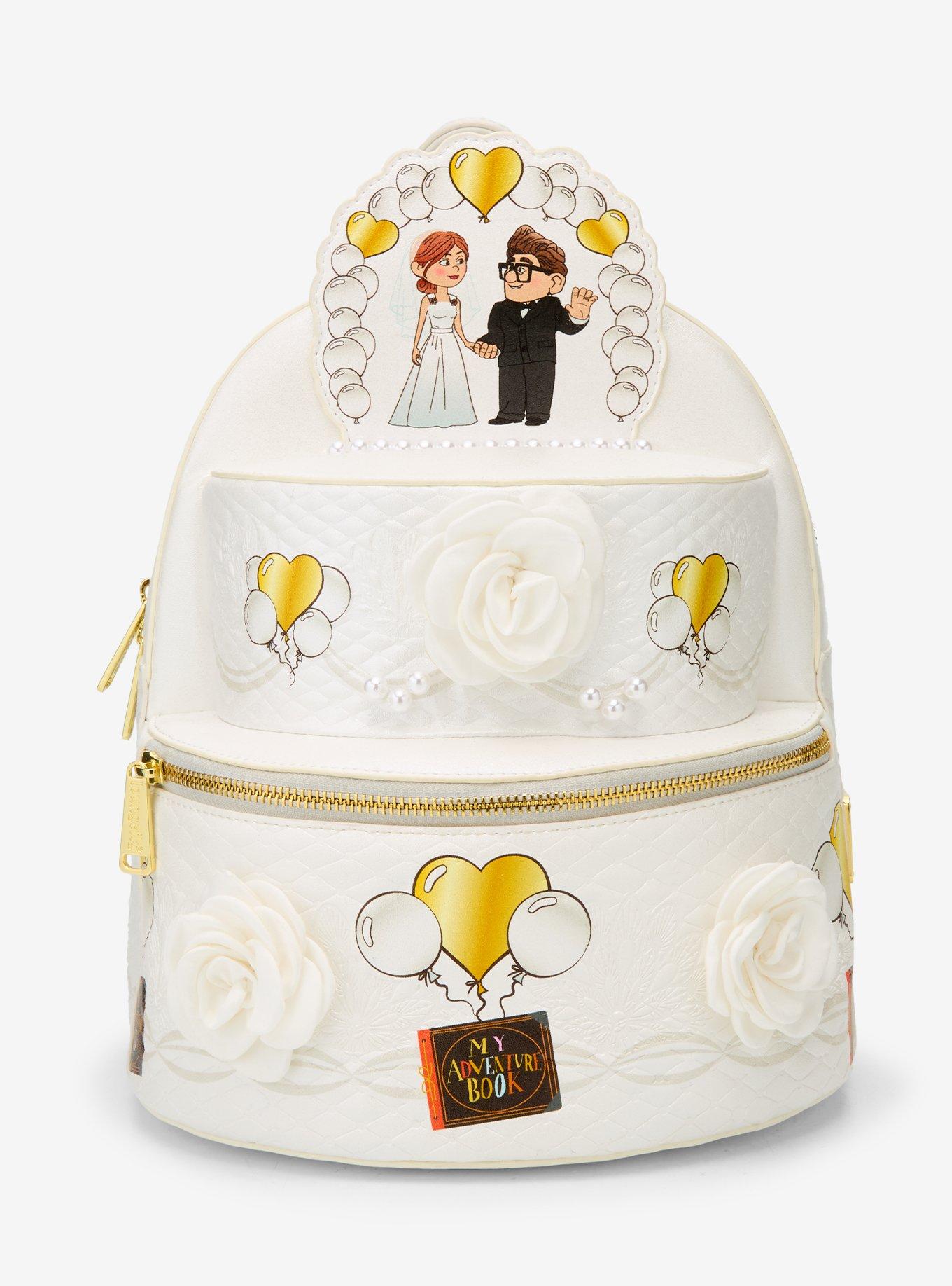 Loungefly Disney Pixar Up Wedding Cake Figural Mini Backpack — BoxLunch Exclusive, , hi-res