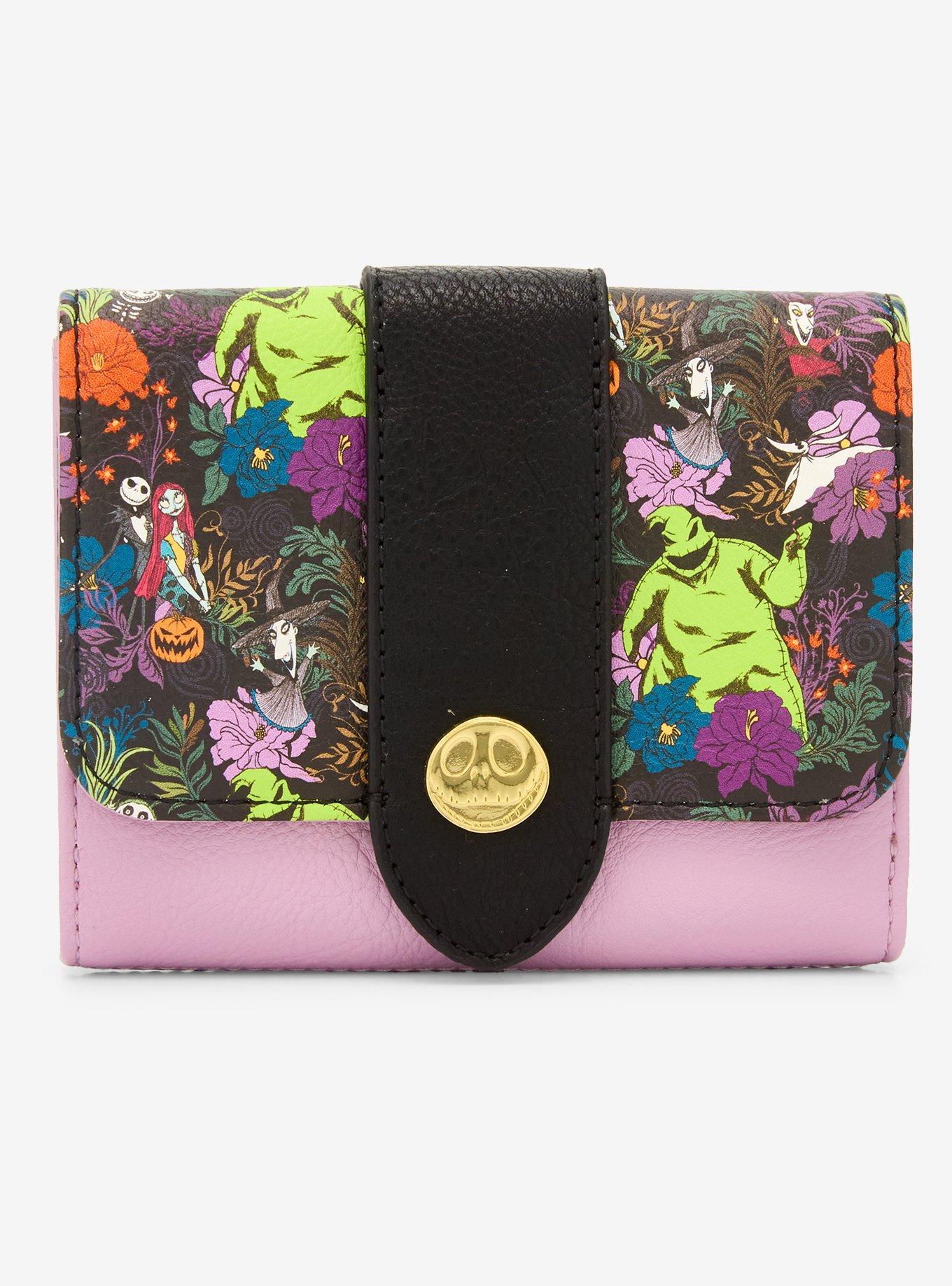 Loungefly Disney The Nightmare Before Christmas Allover Print Snap Wallet — BoxLunch Exclusive, , hi-res