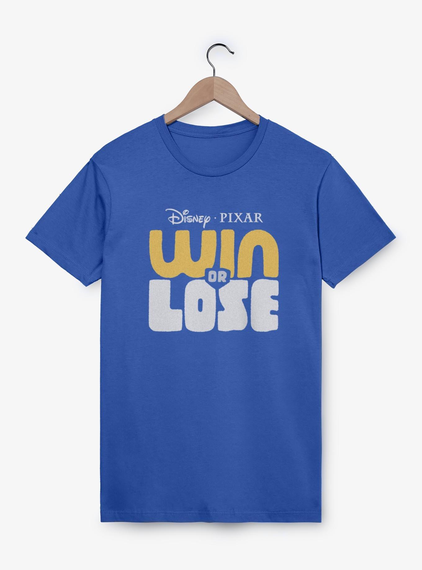 Disney Pixar Win Or Lose Logo Stacked T-Shirt, ROYAL, hi-res