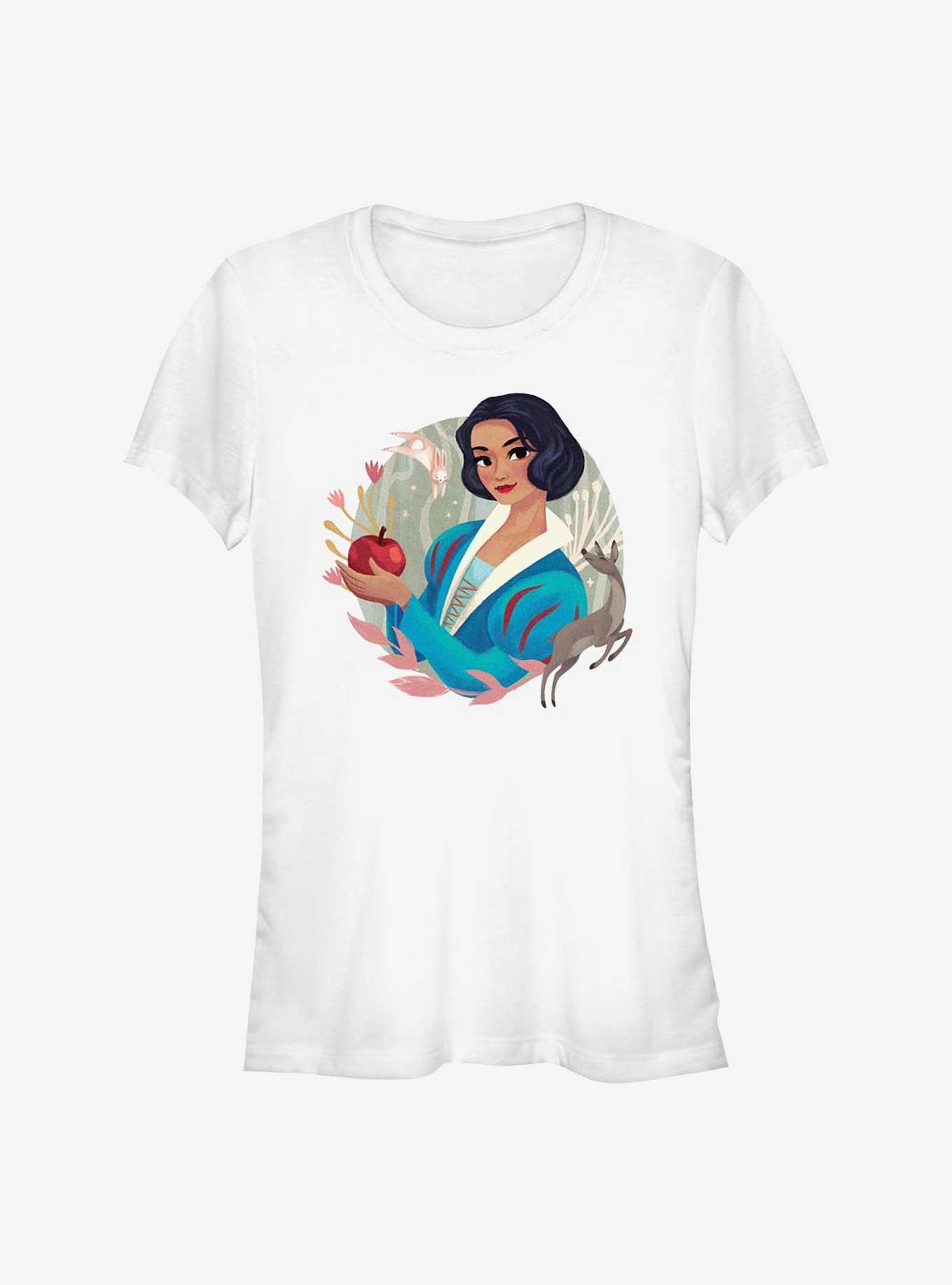 Disney Snow White Live Action Smiling Pose Girls T-Shirt, WHITE, hi-res