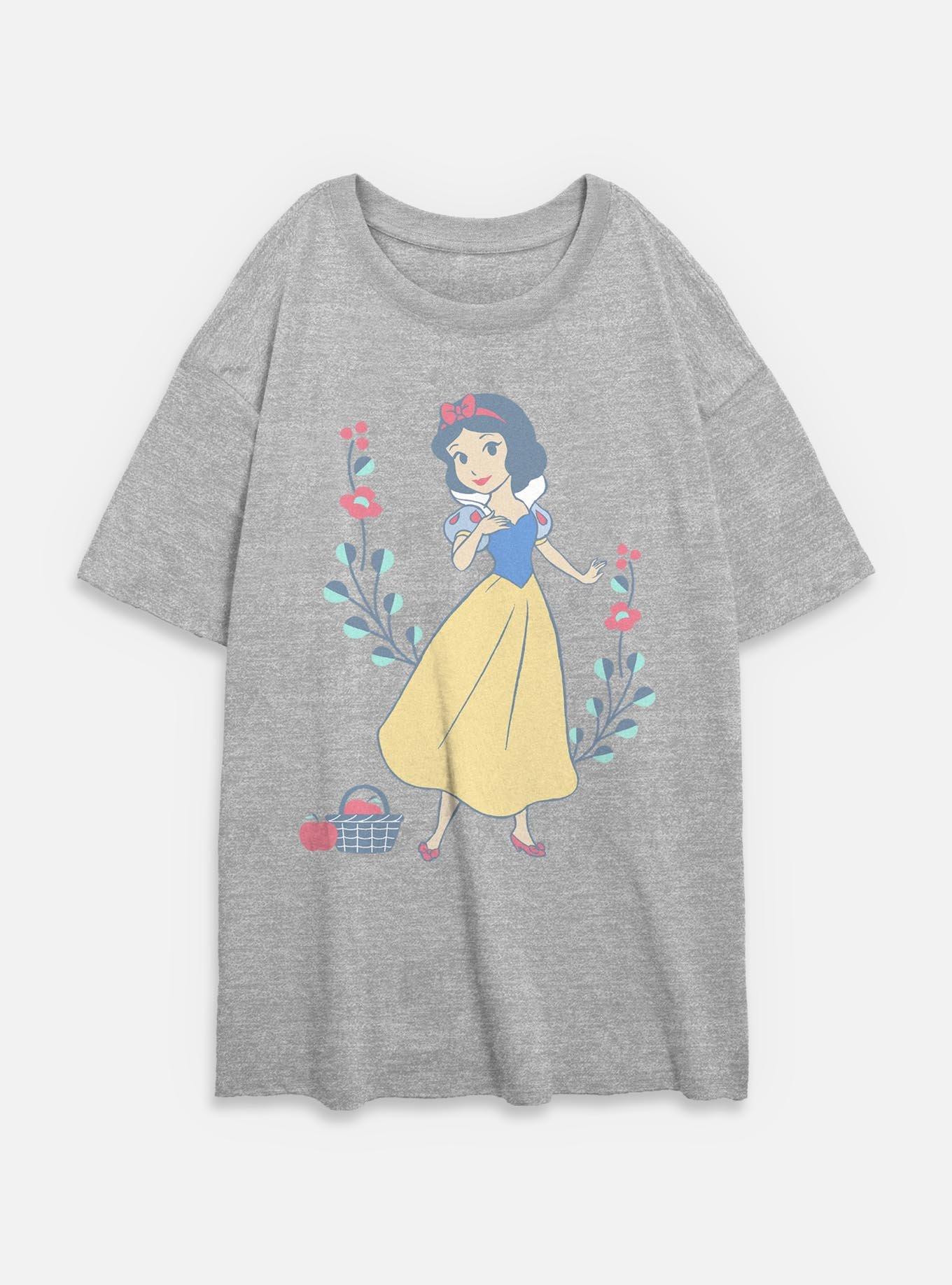 Disney Snow White and the Seven Dwarfs Apple Pose Womens Oversized T-Shirt, ATH HTR, hi-res